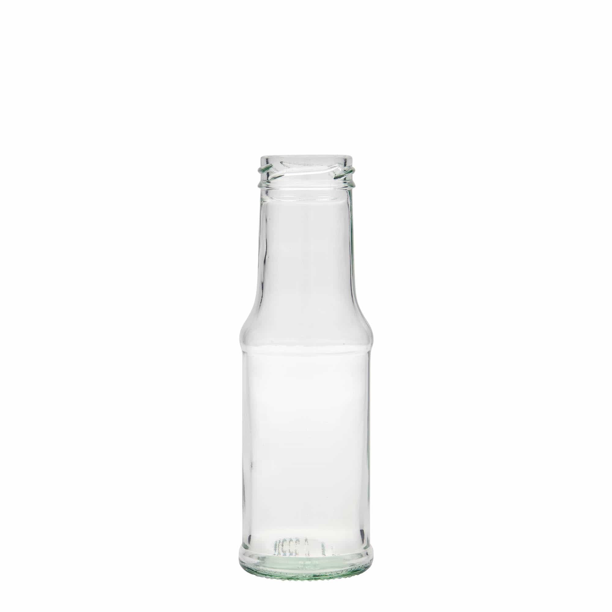 Bottiglia per salsa da 200 ml, vetro, bocca: Twist-Off (TO 43)