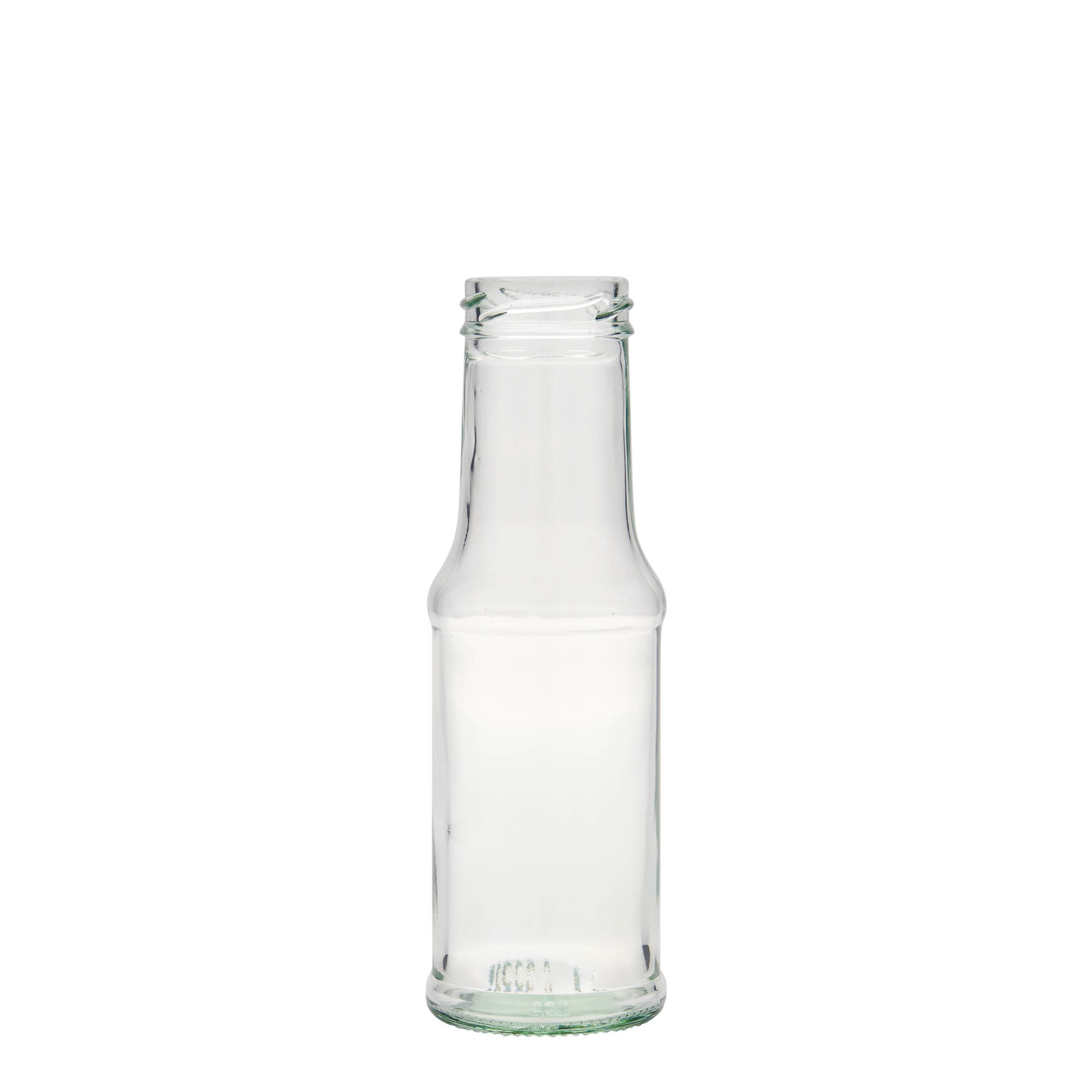 Bottiglia per salsa da 200 ml, vetro, bocca: Twist-Off (TO 43)