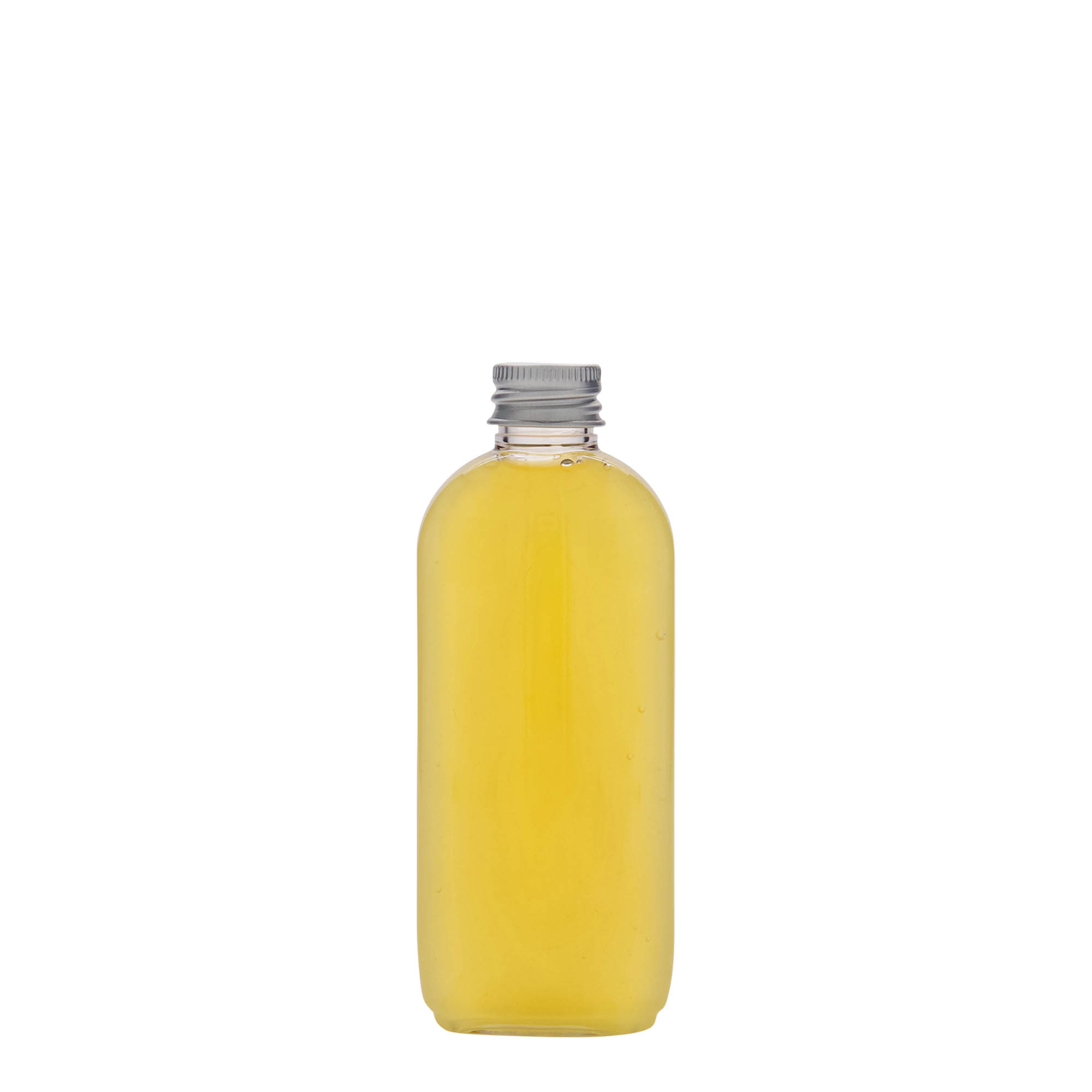 Bottiglia PET da 100 ml 'Iris', ovale, plastica, bocca: 20/410
