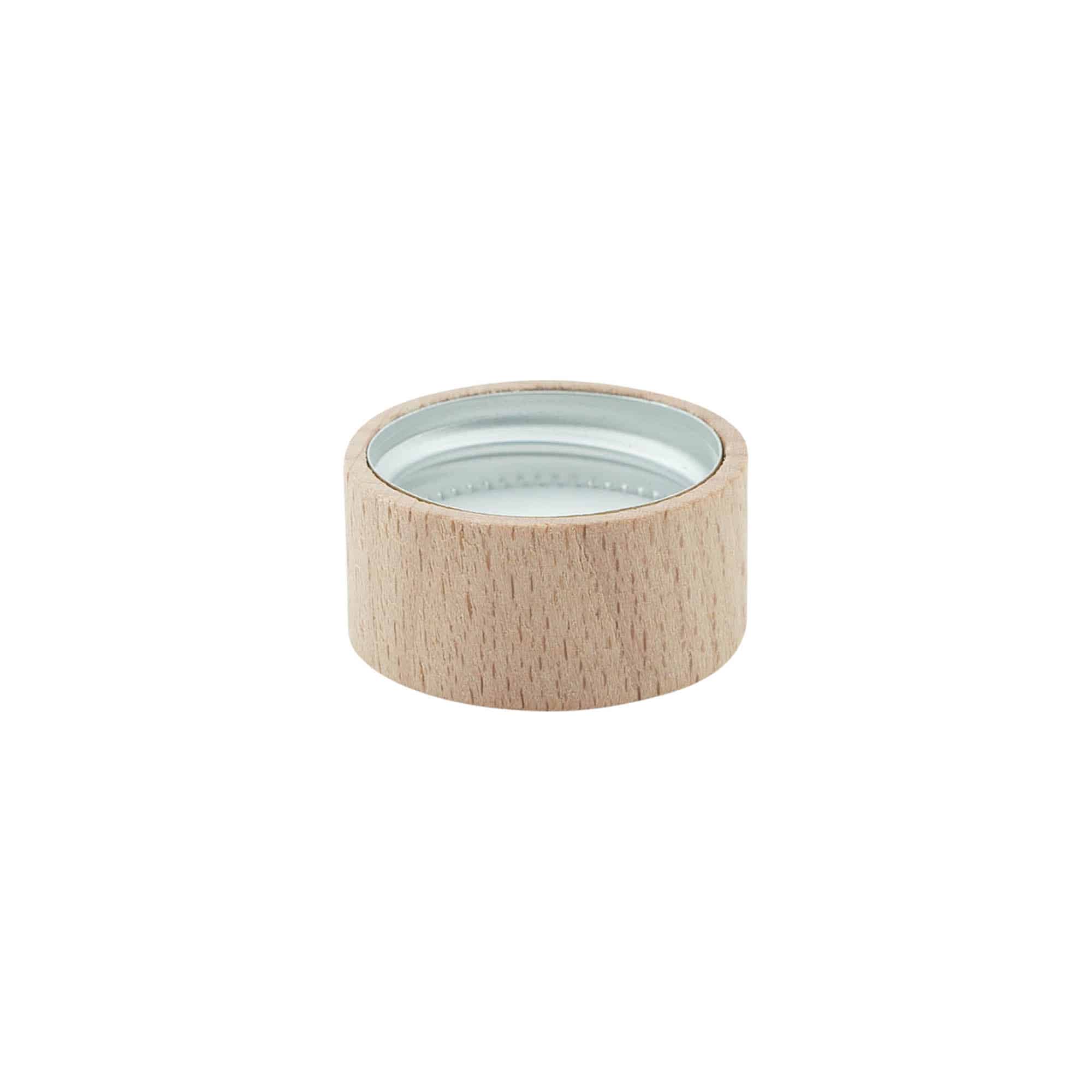 Tappo a vite, in legno, beige, per imboccatura: GPI 28/400