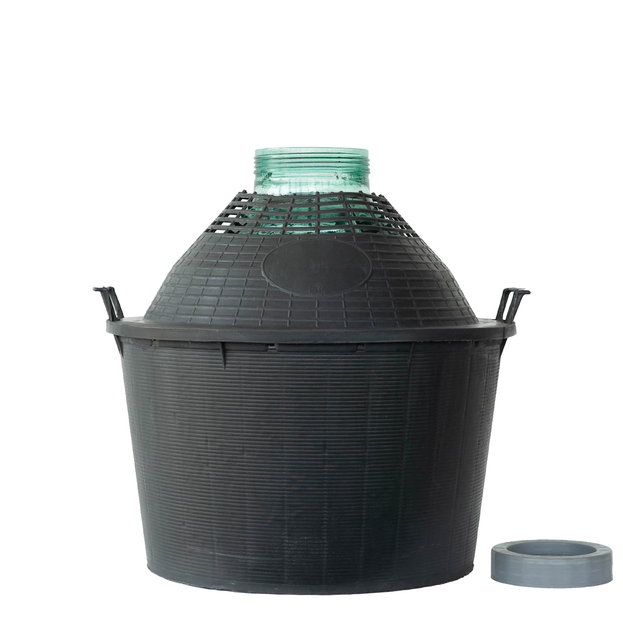 34 l Bombola a palla a bocca larga, vetro, bocca: chiusura a vite 34 l Bombola a palla a bocca larga, vetro, bocca: chiusura a vite