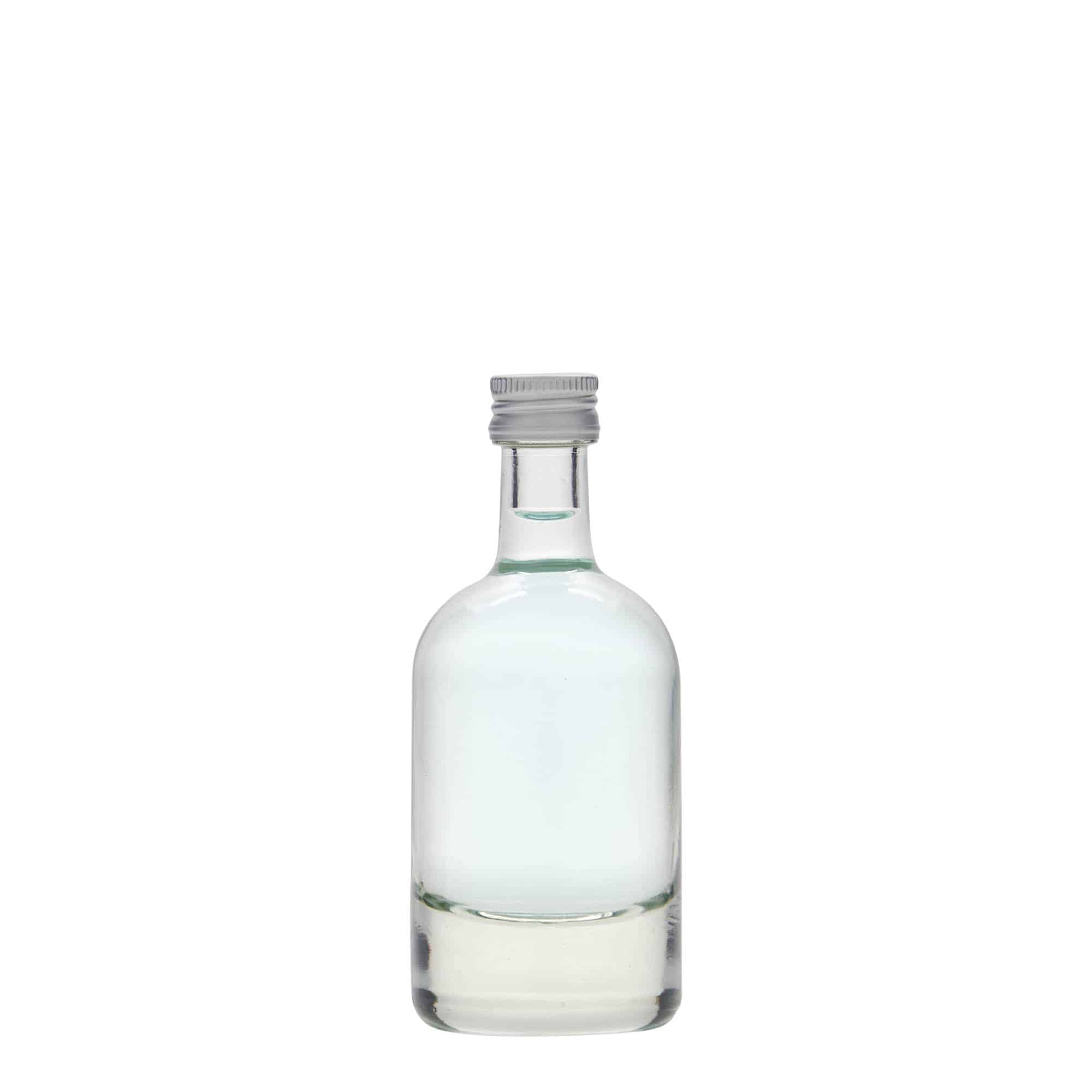 Bottiglia di vetro da 50 ml 'Linea Uno', bocca: PP 18 Bottiglia di vetro da 50 ml 'Linea Uno', bocca: PP 18