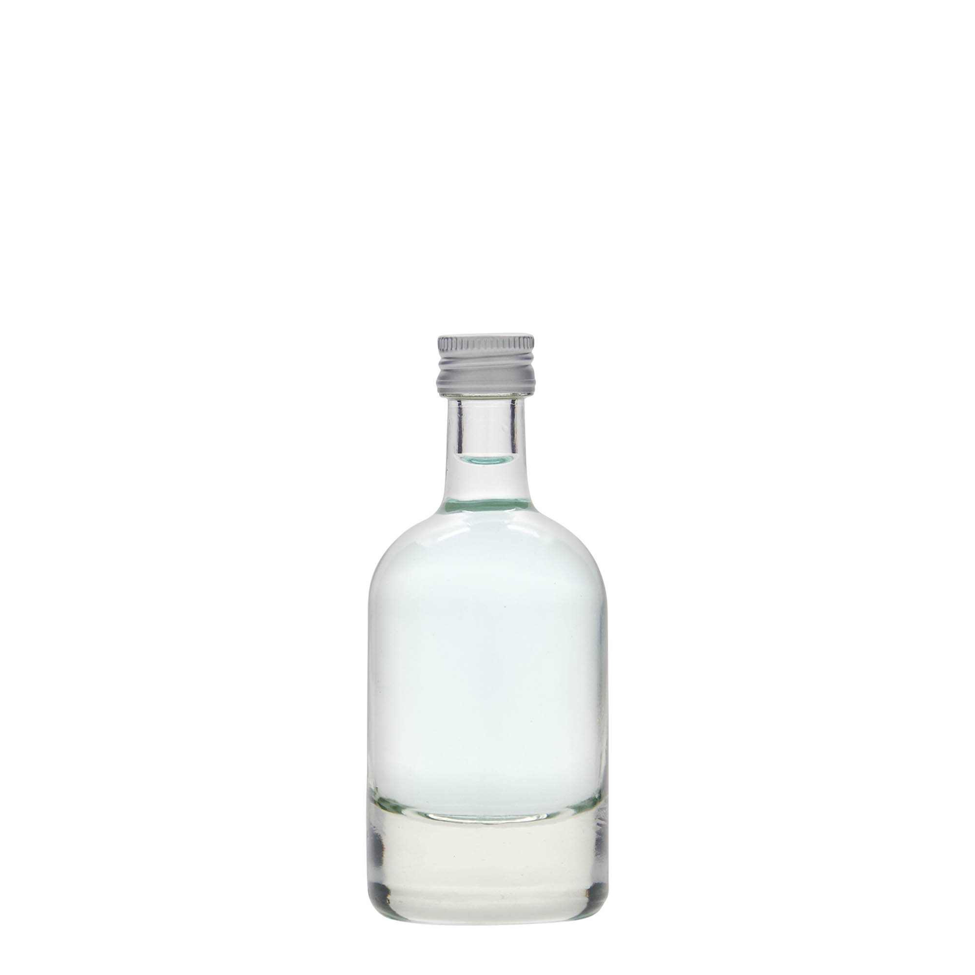 Bottiglia di vetro da 50 ml 'Linea Uno', bocca: PP 18 Bottiglia di vetro da 50 ml 'Linea Uno', bocca: PP 18