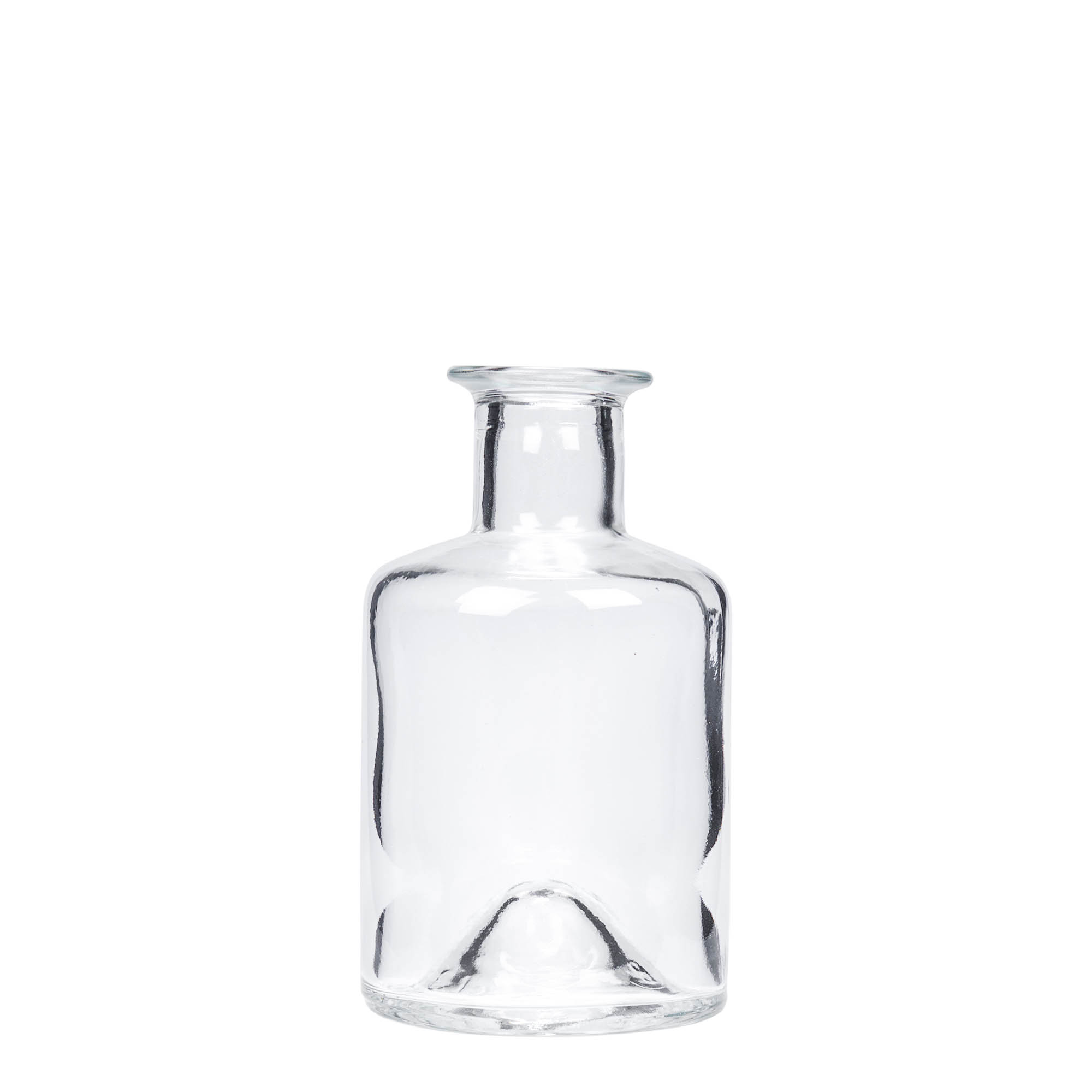 Bottiglia di vetro da 200 ml da farmacista, bocca: tappo di sughero Bottiglia di vetro da 200 ml da farmacista, bocca: tappo di sughero