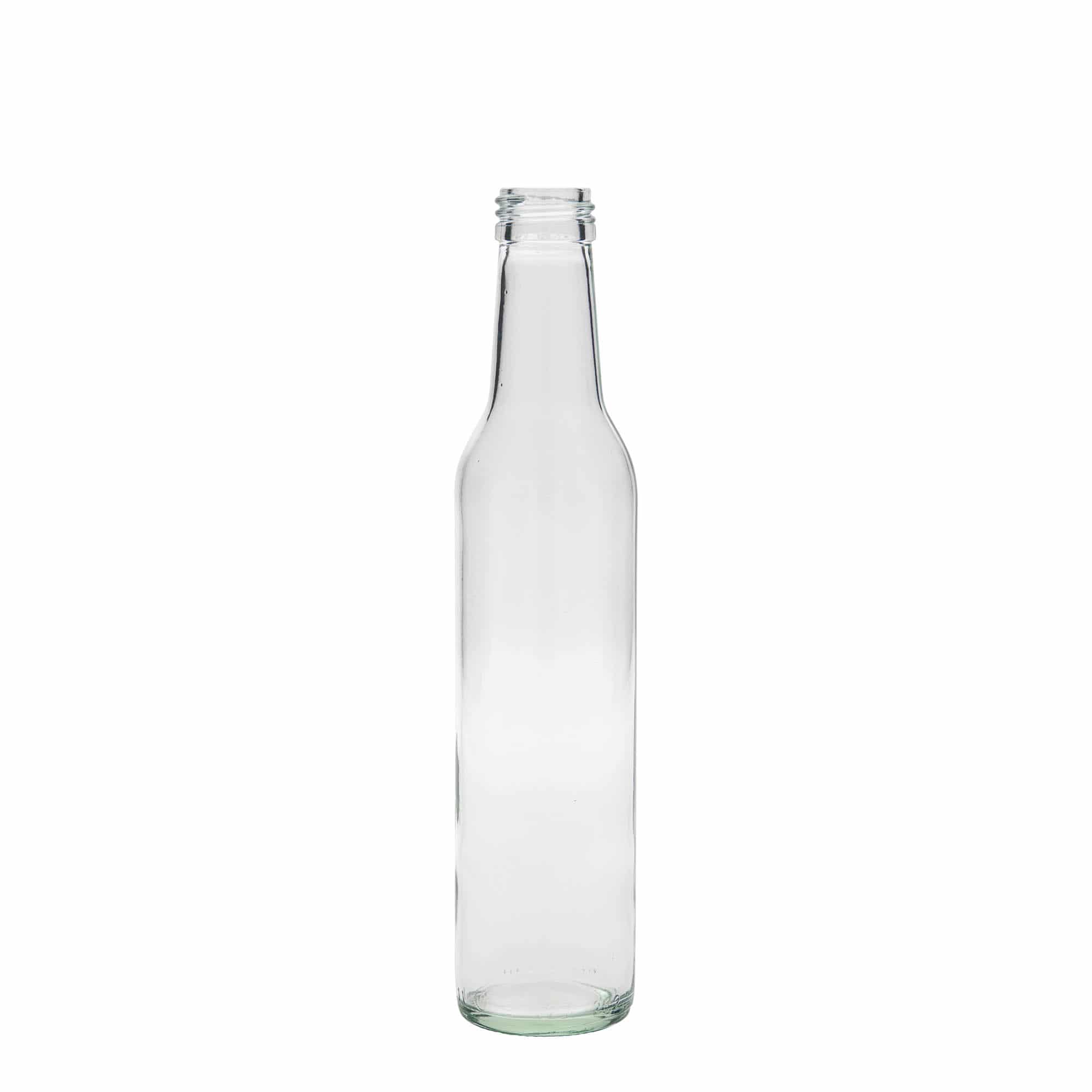 Bottiglia di vetro da 250 ml 'Cilindrica', bocca: PP 28