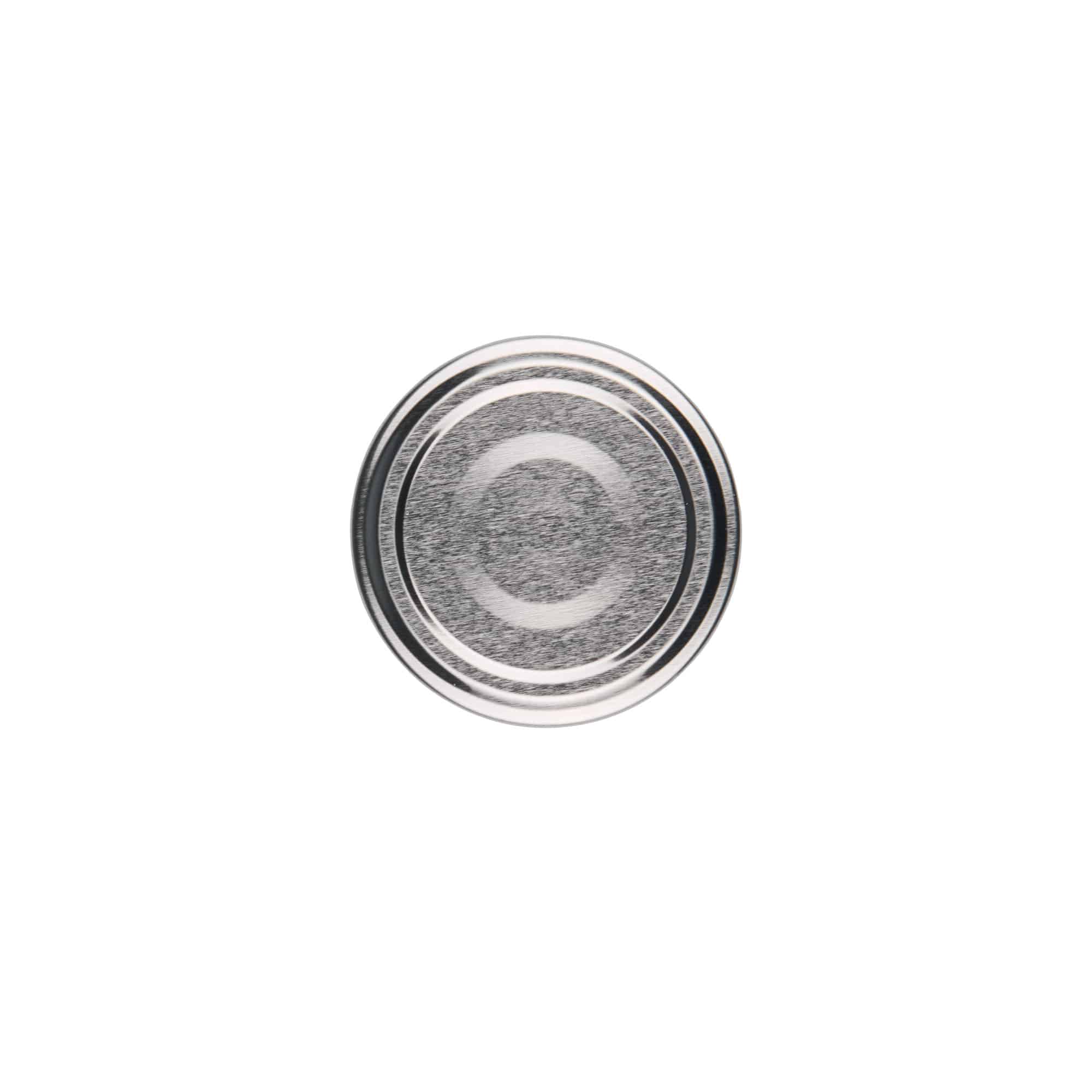 Tappo Twist-Off, lamiera bianca, argento, per bocca: TO 53