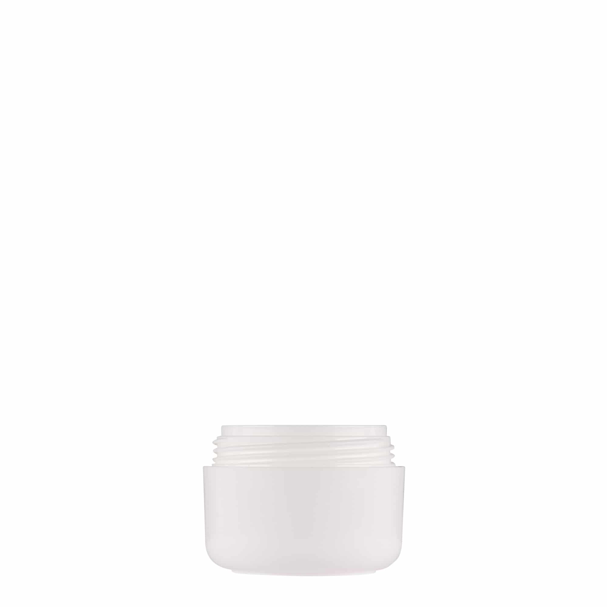 15 ml barattolo in plastica 'Bianca', PP, bianco, bocca: chiusura a vite