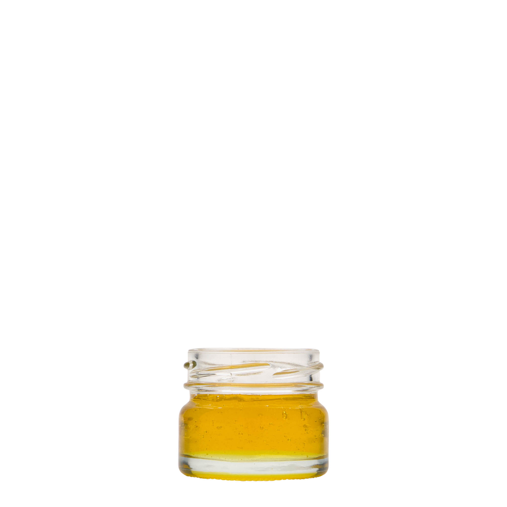 30 ml bottiglia rotonda piatta, bocca: Twist-Off (TO 43)