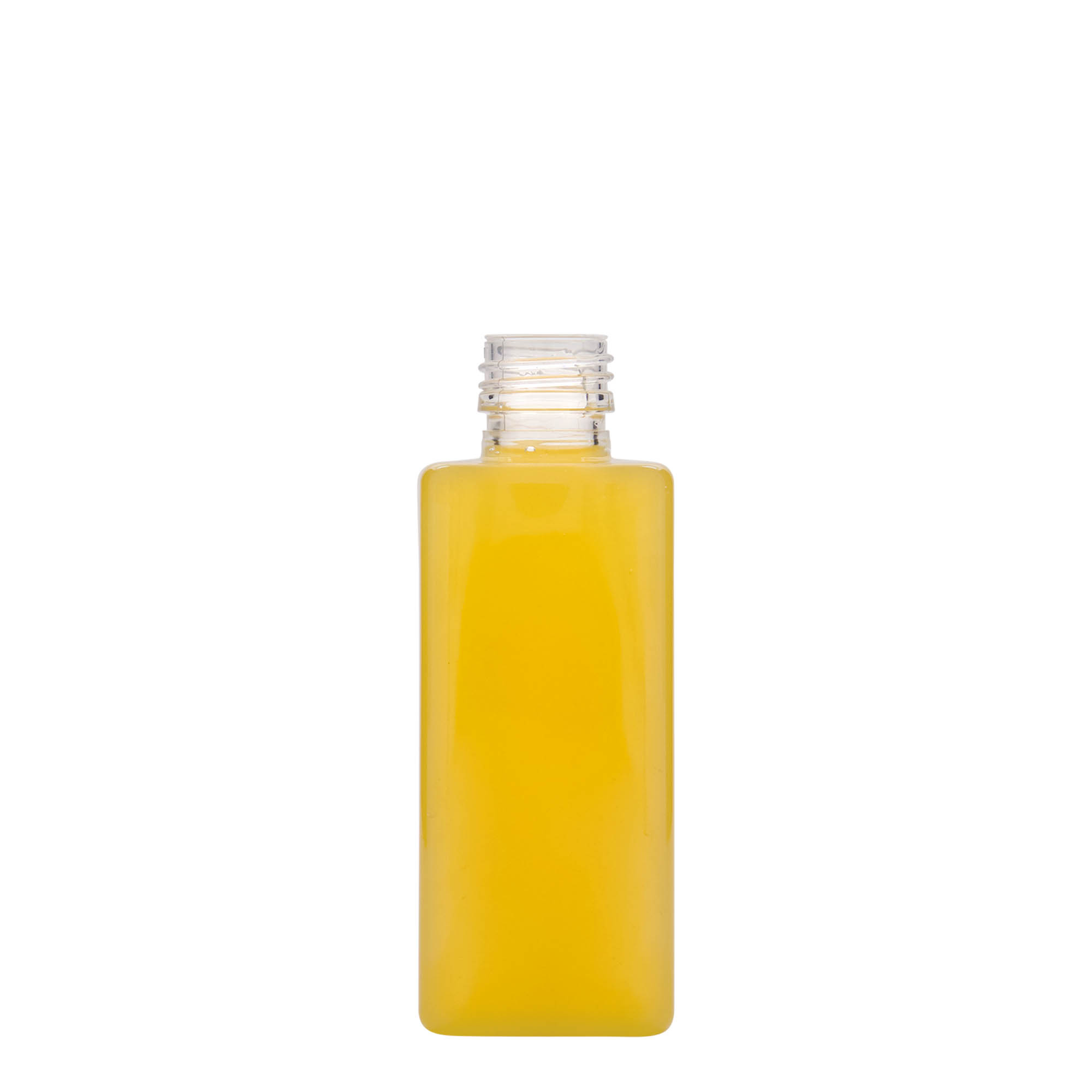 Bottiglia PET da 250 ml 'Karl', quadrata, plastica, bocca: PP 28 Bottiglia PET da 250 ml 'Karl', quadrata, plastica, bocca: PP 28