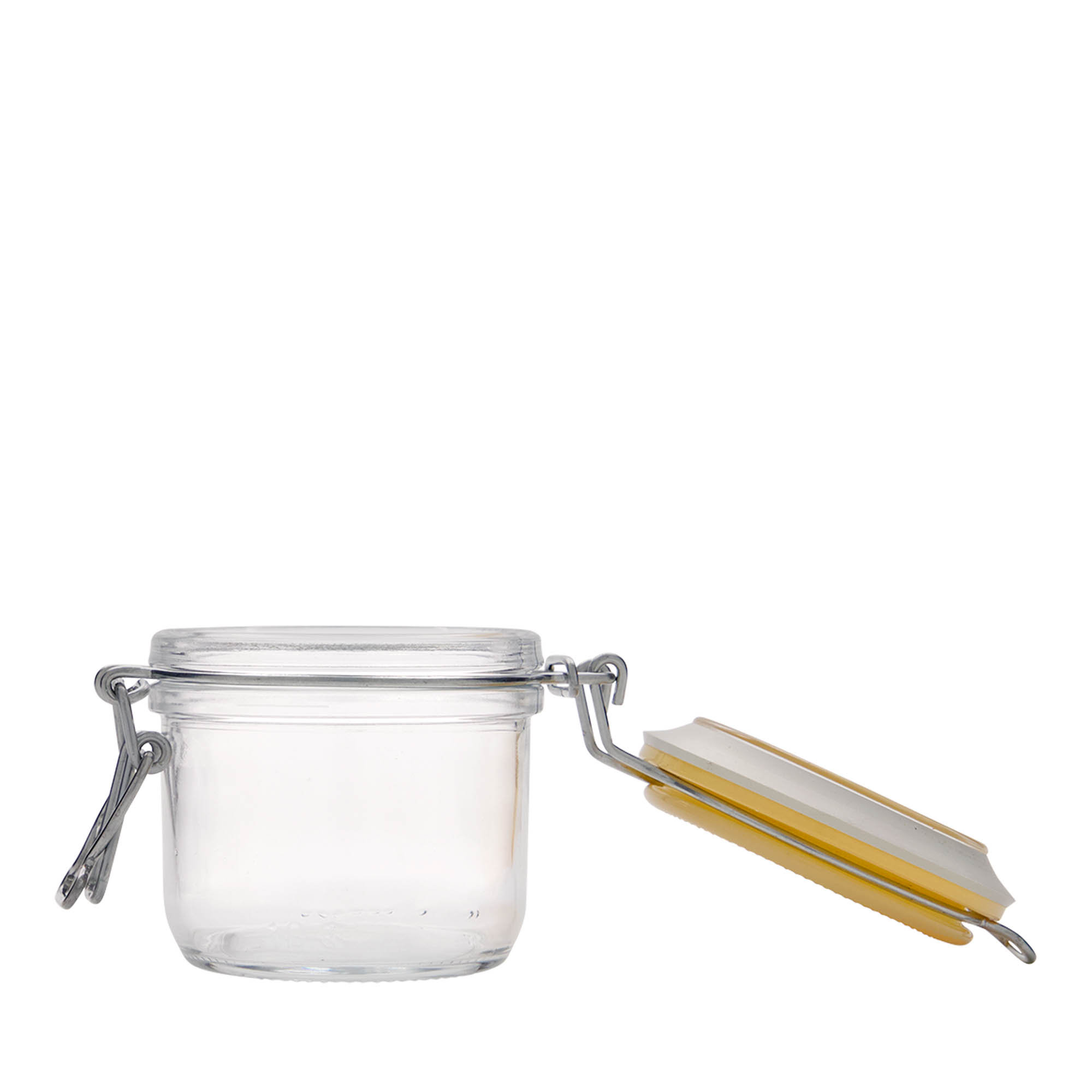 Barattolo con chiusura a filo da 200 ml 'Fido', giallo, bocca: chiusura a filo Barattolo con chiusura a filo da 200 ml 'Fido', giallo, bocca: chiusura a filo