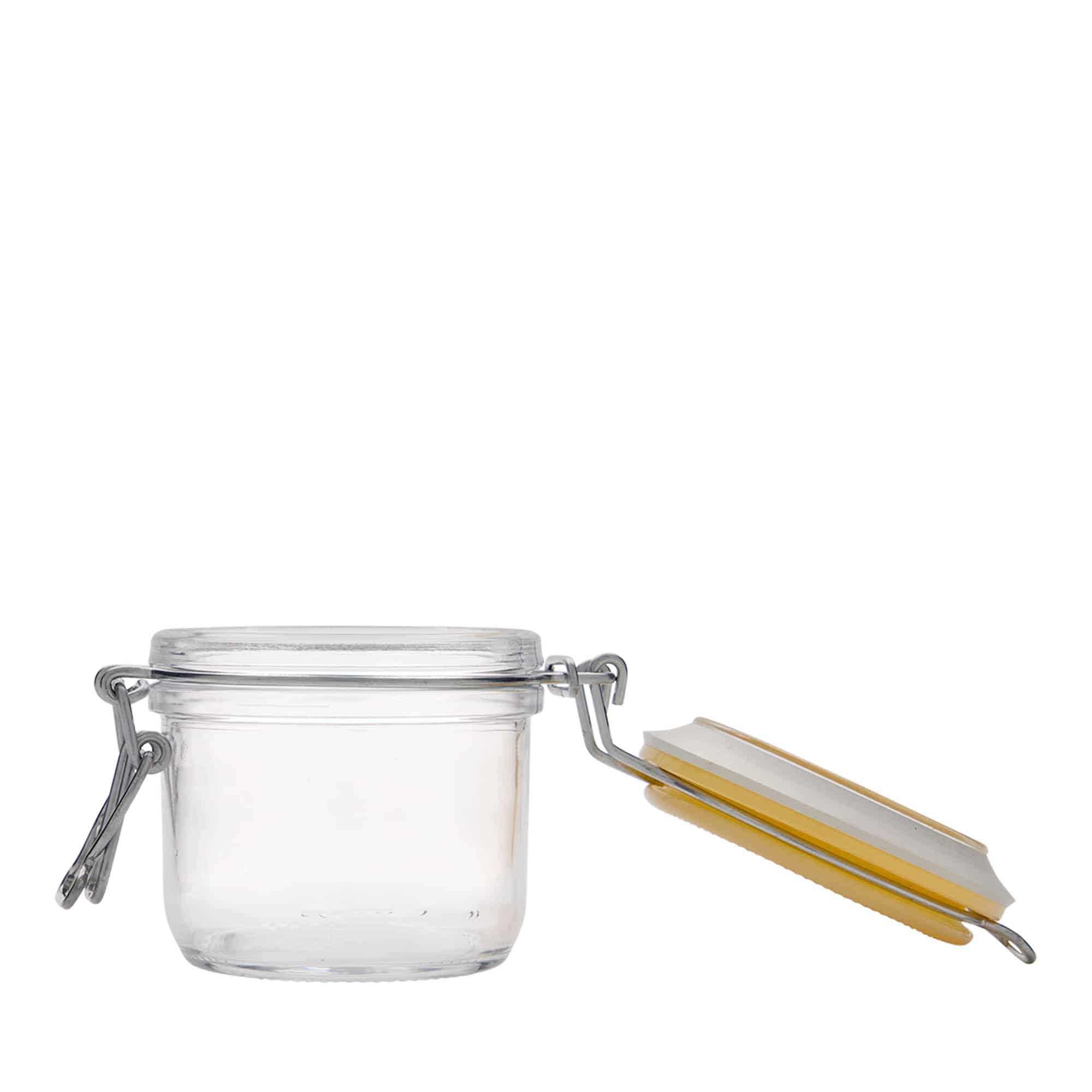 Barattolo con chiusura a filo da 200 ml 'Fido', giallo, bocca: chiusura a filo Barattolo con chiusura a filo da 200 ml 'Fido', giallo, bocca: chiusura a filo