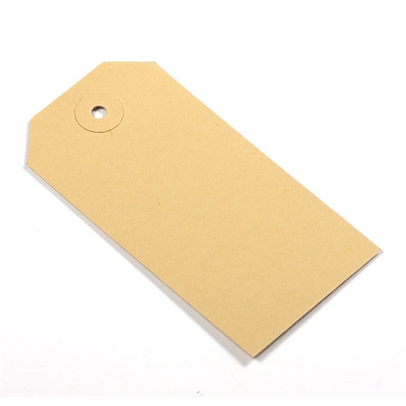 Cartellino da appendere rettangolare, marrone