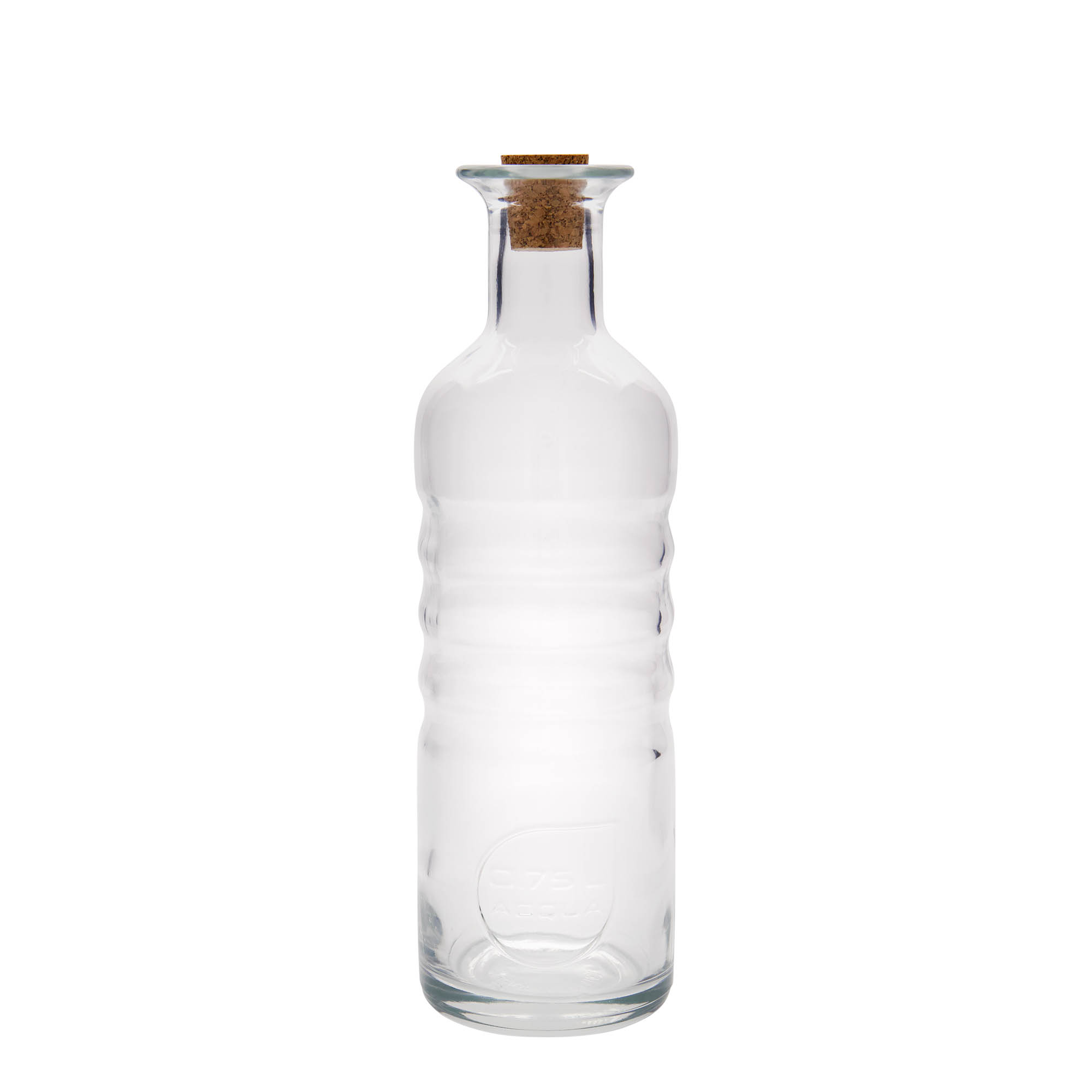 Bottiglia di vetro da 750 ml 'Optima Acqua', bocca: sughero Bottiglia di vetro da 750 ml 'Optima Acqua', bocca: sughero