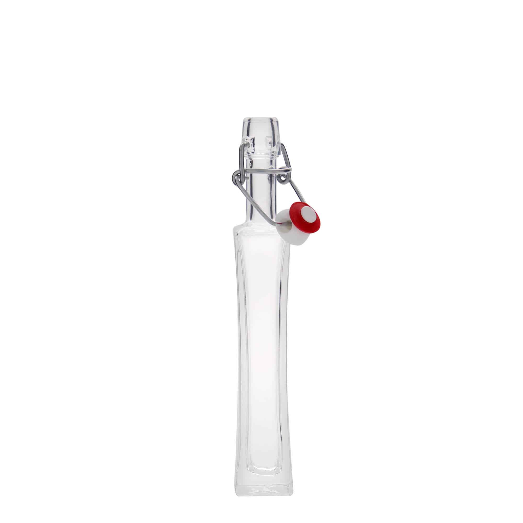 200 ml Bottiglia di vetro 'Koko', quadrata, imboccatura: tappo meccanico 200 ml Bottiglia di vetro 'Koko', quadrata, imboccatura: tappo meccanico