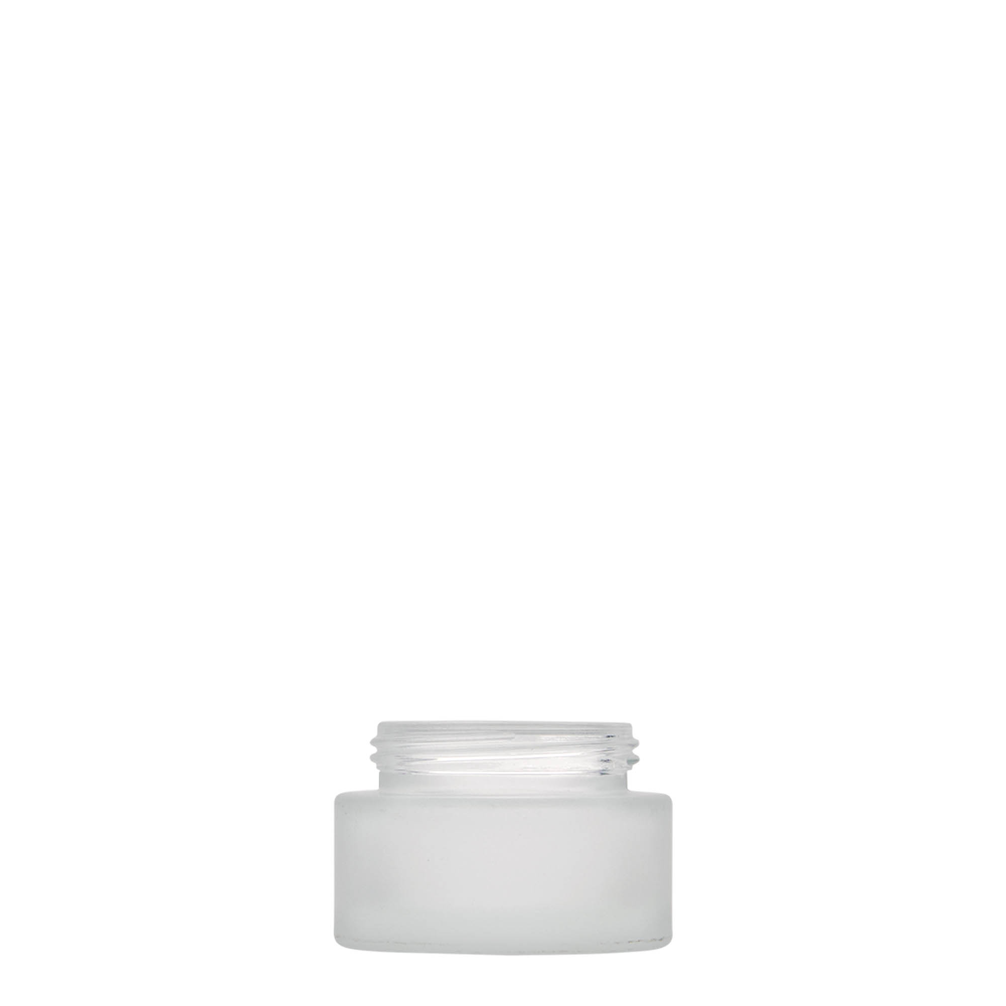 15 ml barattolo 'Edizione Platino', vetro, ghiacciato, bocca: chiusura a vite 15 ml barattolo 'Edizione Platino', vetro, ghiacciato, bocca: chiusura a vite