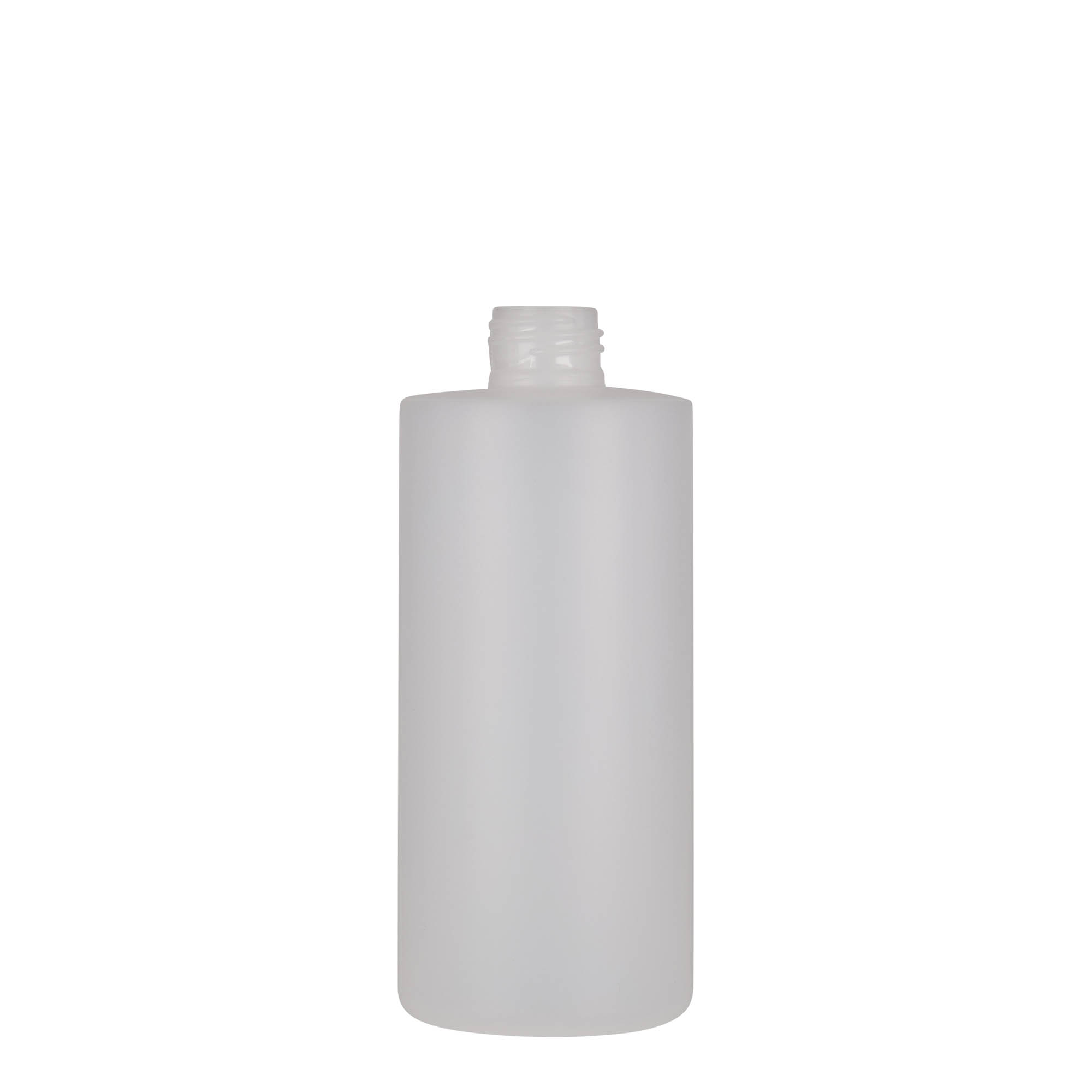 Bottiglia in plastica da 300 ml 'Pipe', HDPE, bianca, bocca: 24/410