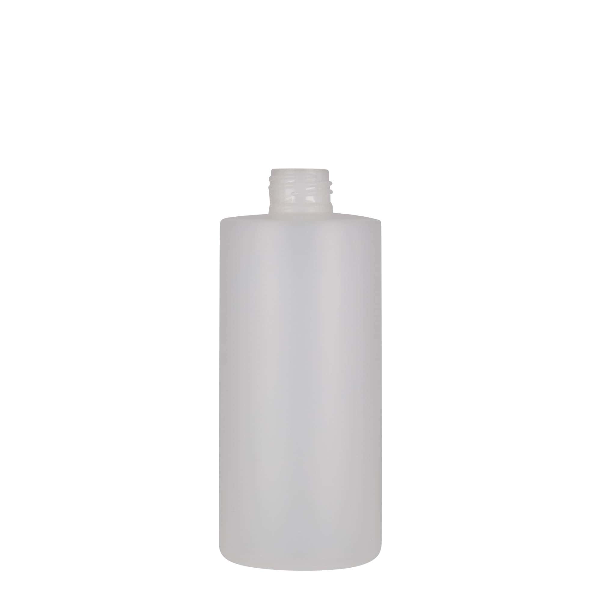 Bottiglia in plastica da 300 ml 'Pipe', HDPE, bianca, bocca: 24/410