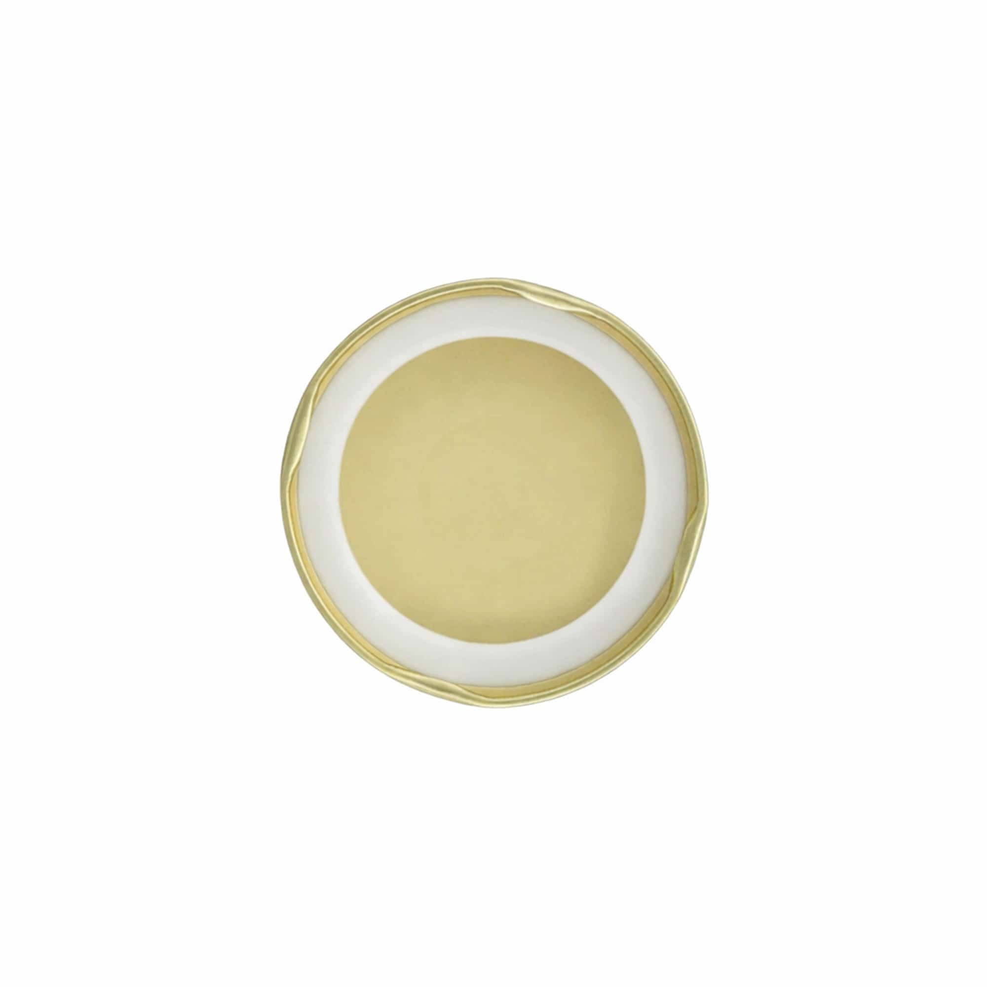 Tappi Twist-Off, lamina bianca, sterilizzabili, oro, per bocca: TO 66