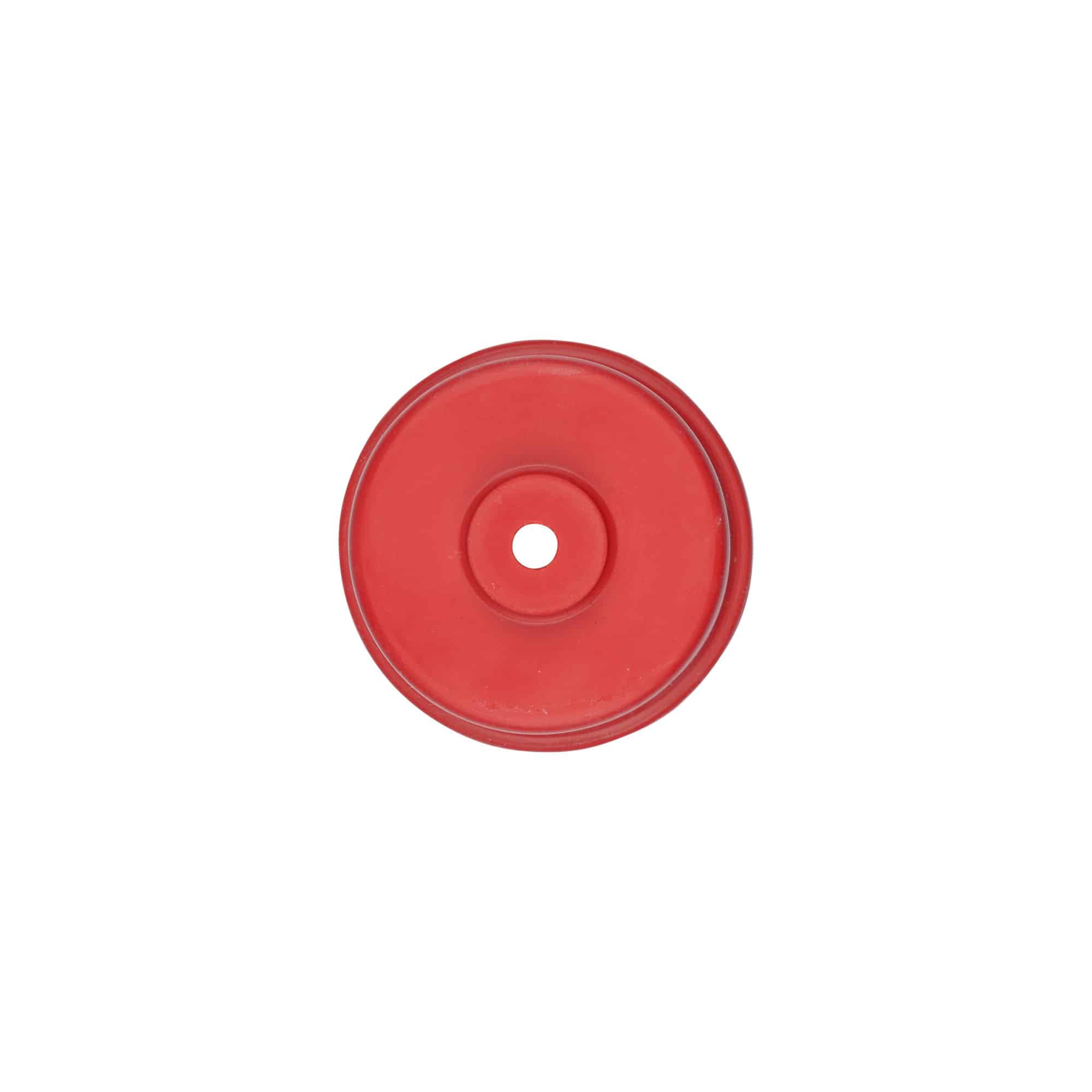 Tappo gorgogliatore N. 5, gomma, rosso