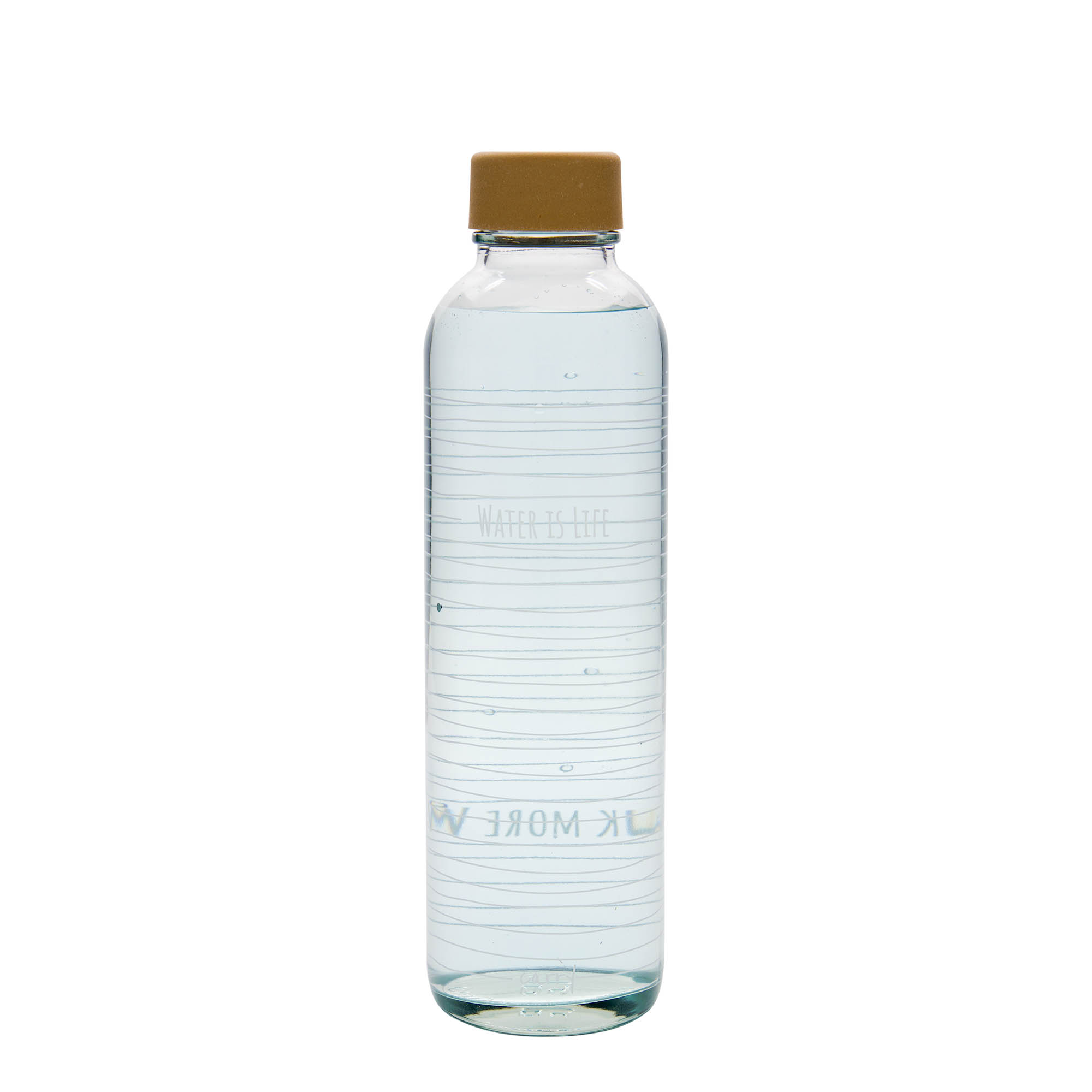 700 ml Borraccia 'CARRY Bottle', motivo: Water is Life, vetro, imboccatura: a vite