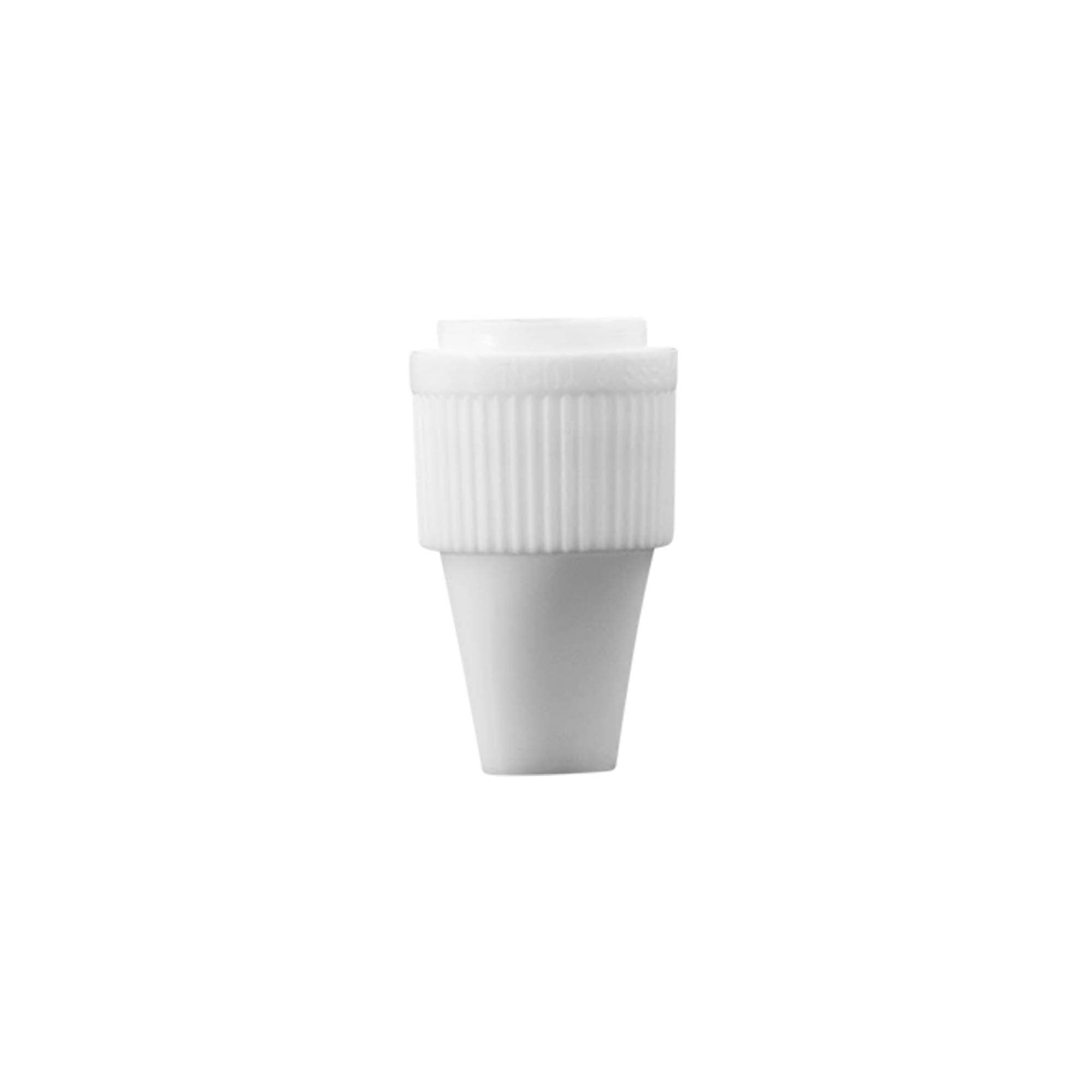Tappo a vite con sicurezza di qualità e protezione per bambini per 'E-Liquid', plastica PP, bianco Tappo a vite con sicurezza di qualità e protezione per bambini per 'E-Liquid', plastica PP, bianco