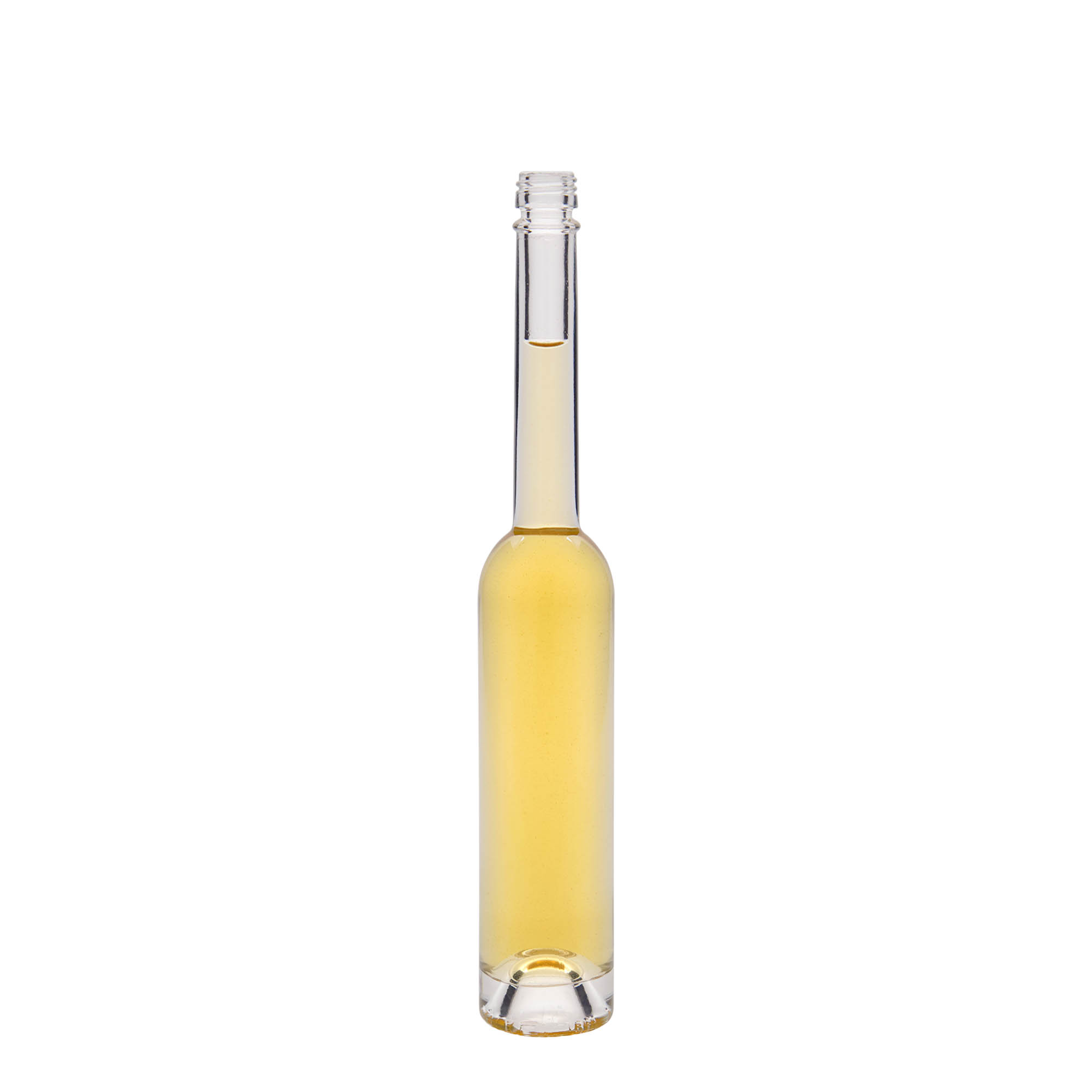 Bottiglia di vetro da 100 ml 'Platina', bocca: PP 18 Bottiglia di vetro da 100 ml 'Platina', bocca: PP 18