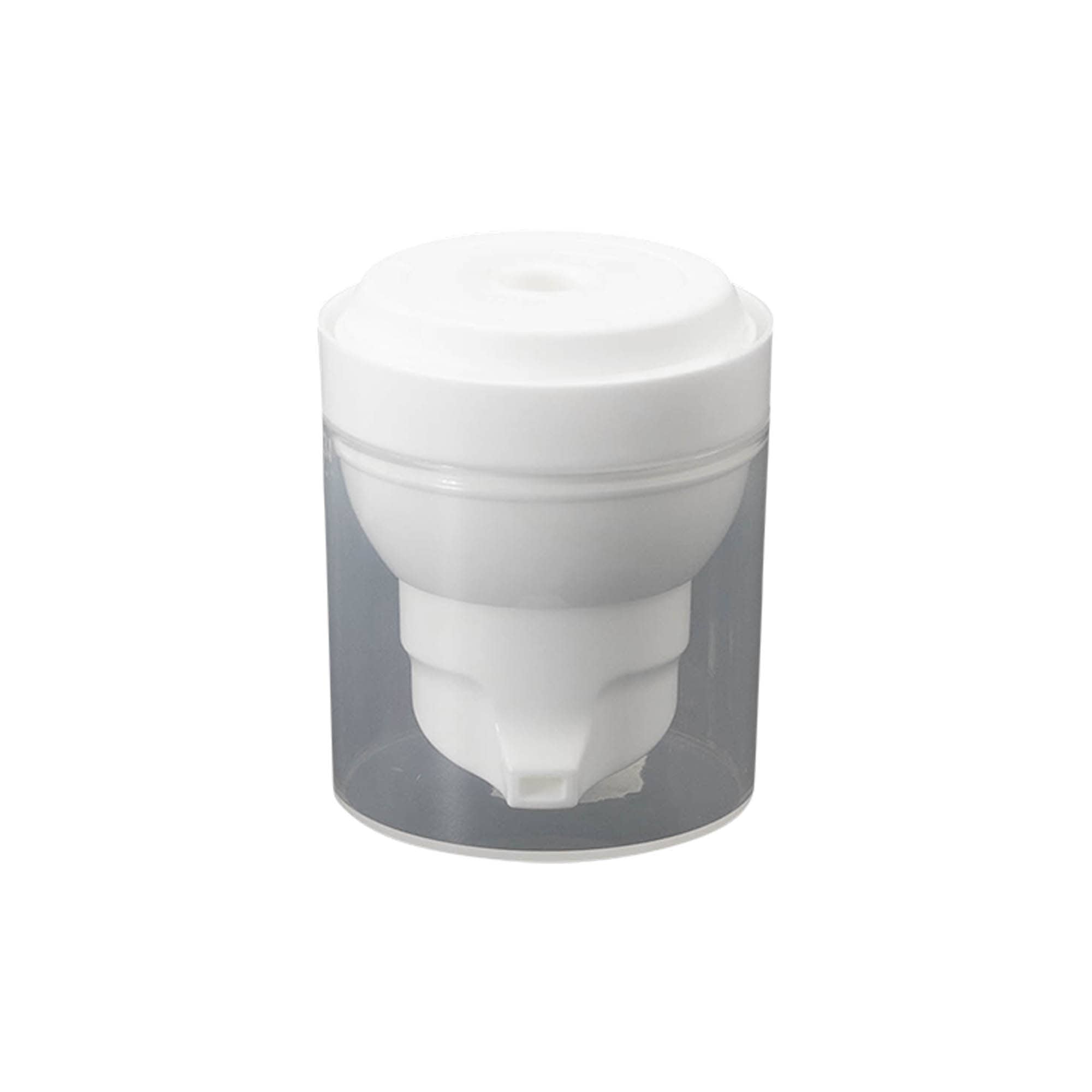 Testa pompa dosatrice airless 'Mezzo', plastica PP, bianca