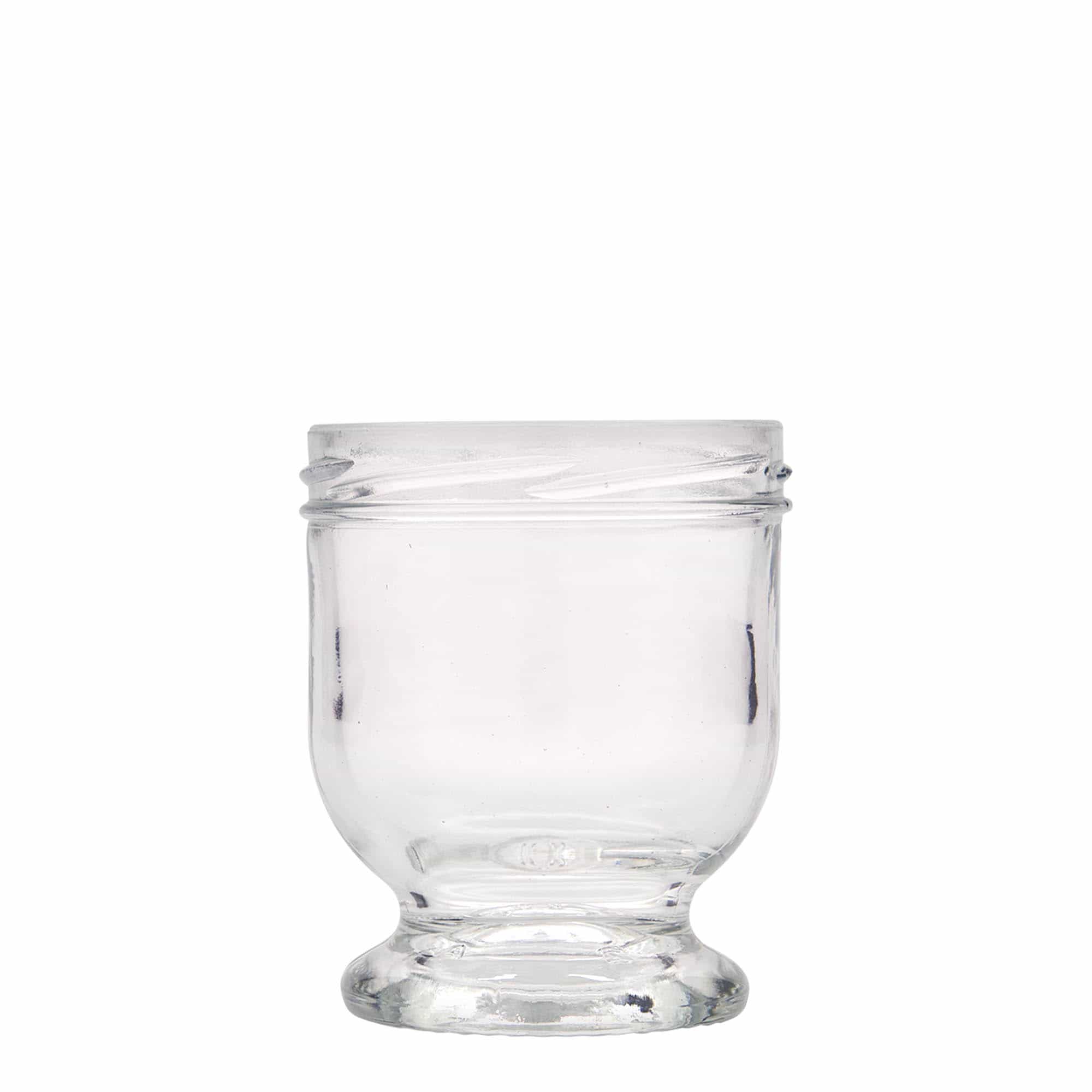 250 ml Vasetto di vetro 'Nocca', bocca larga, imboccatura: Twist-Off (TO 82)