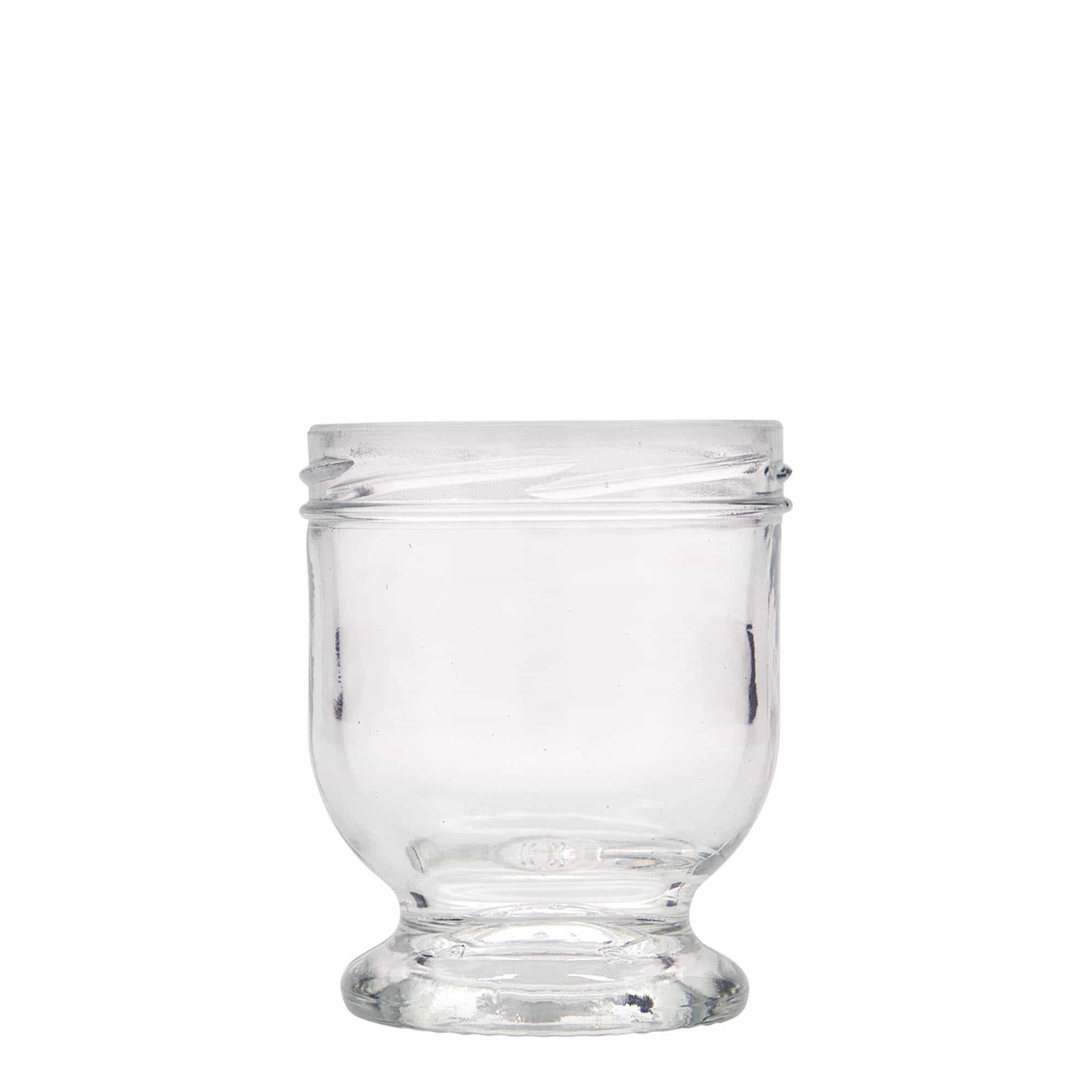 250 ml Vasetto di vetro 'Nocca', bocca larga, imboccatura: Twist-Off (TO 82) 250 ml Vasetto di vetro 'Nocca', bocca larga, imboccatura: Twist-Off (TO 82)