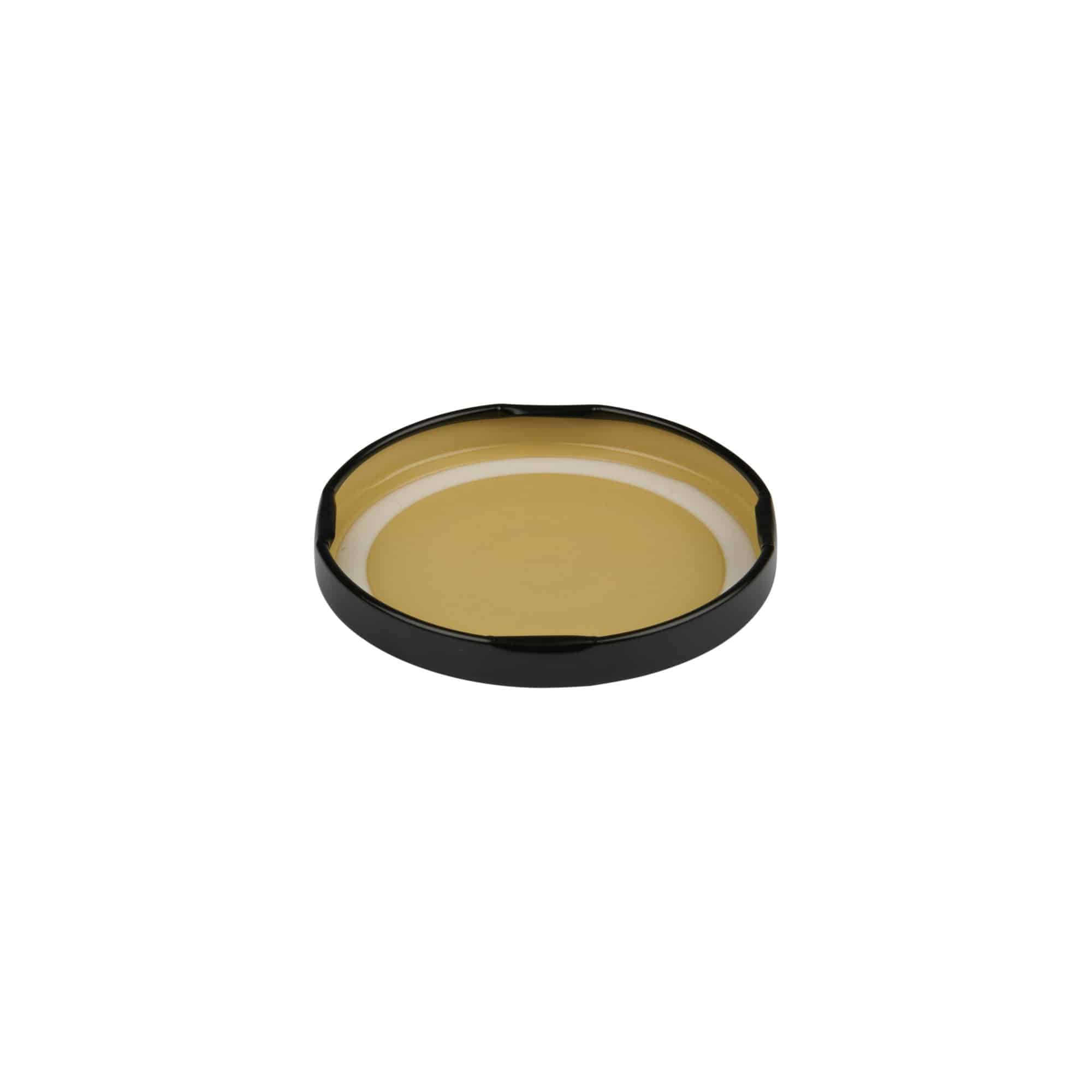 Tappo Twist-Off, lamina bianca, nero, per bocca: TO 66