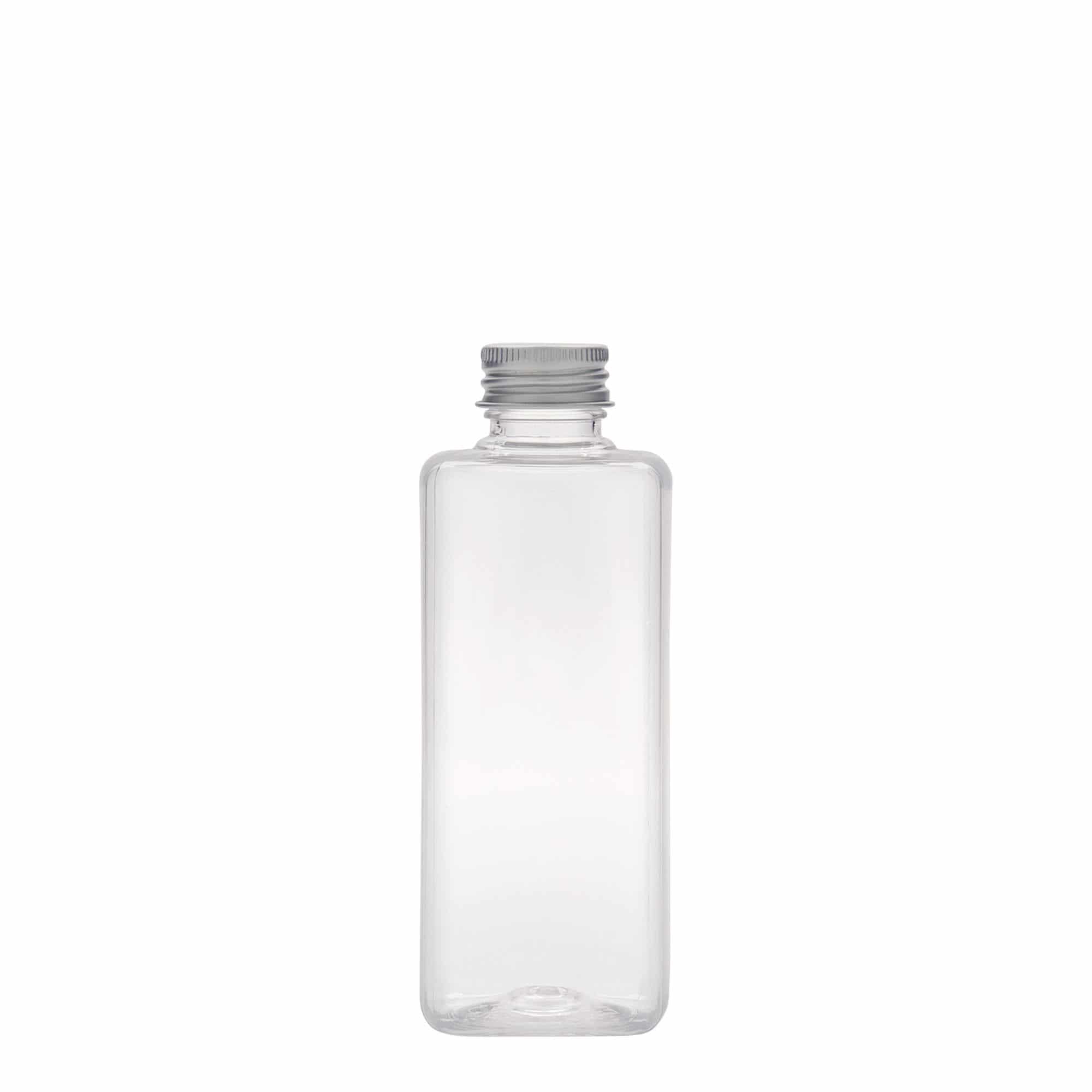 200 ml Bottiglia PET 'Karl', quadrato, plastica, imboccatura: GPI 24/410 200 ml Bottiglia PET 'Karl', quadrato, plastica, imboccatura: GPI 24/410