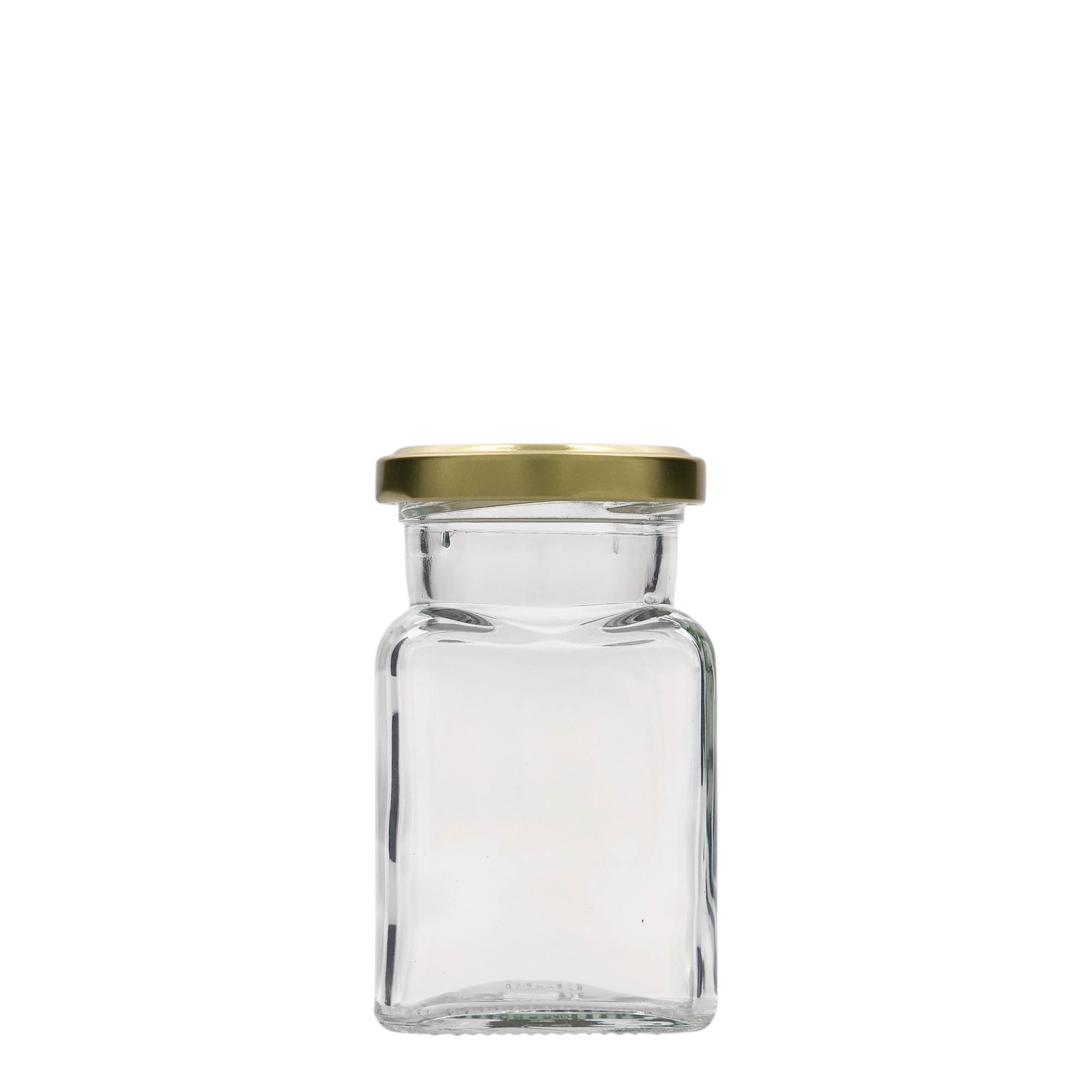 150 ml barattolo quadrato, bocca: Twist-Off (TO 53)