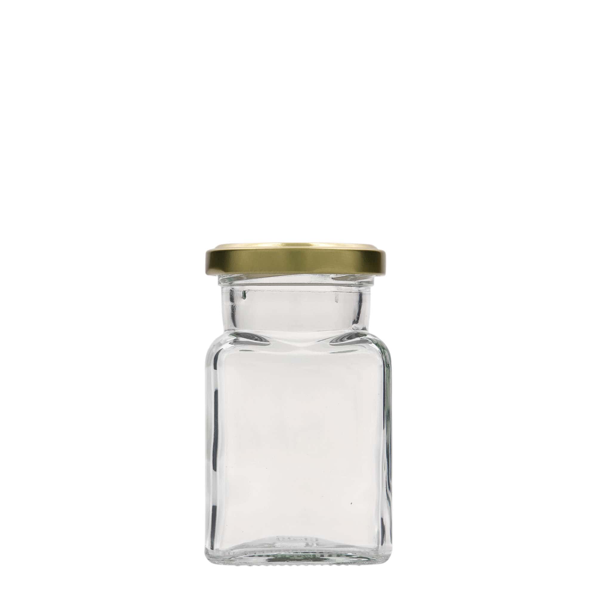 150 ml barattolo quadrato, bocca: Twist-Off (TO 53)