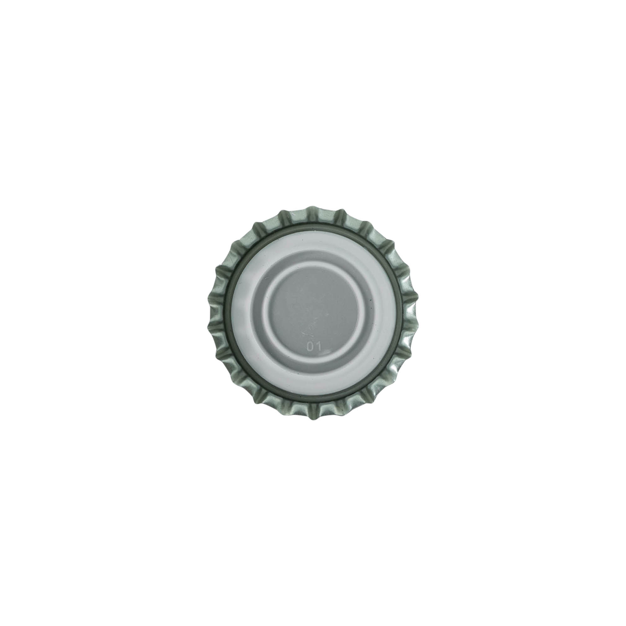 Tappi corona 29 mm, metallo, nero