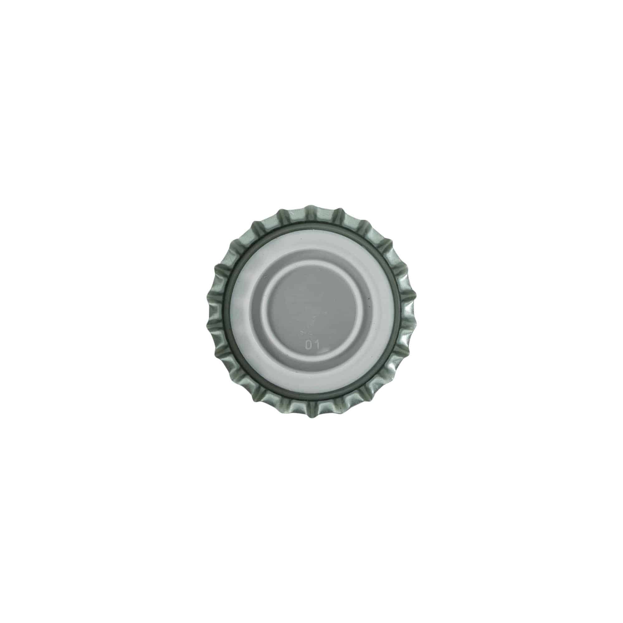 Tappi corona 29 mm, metallo, nero