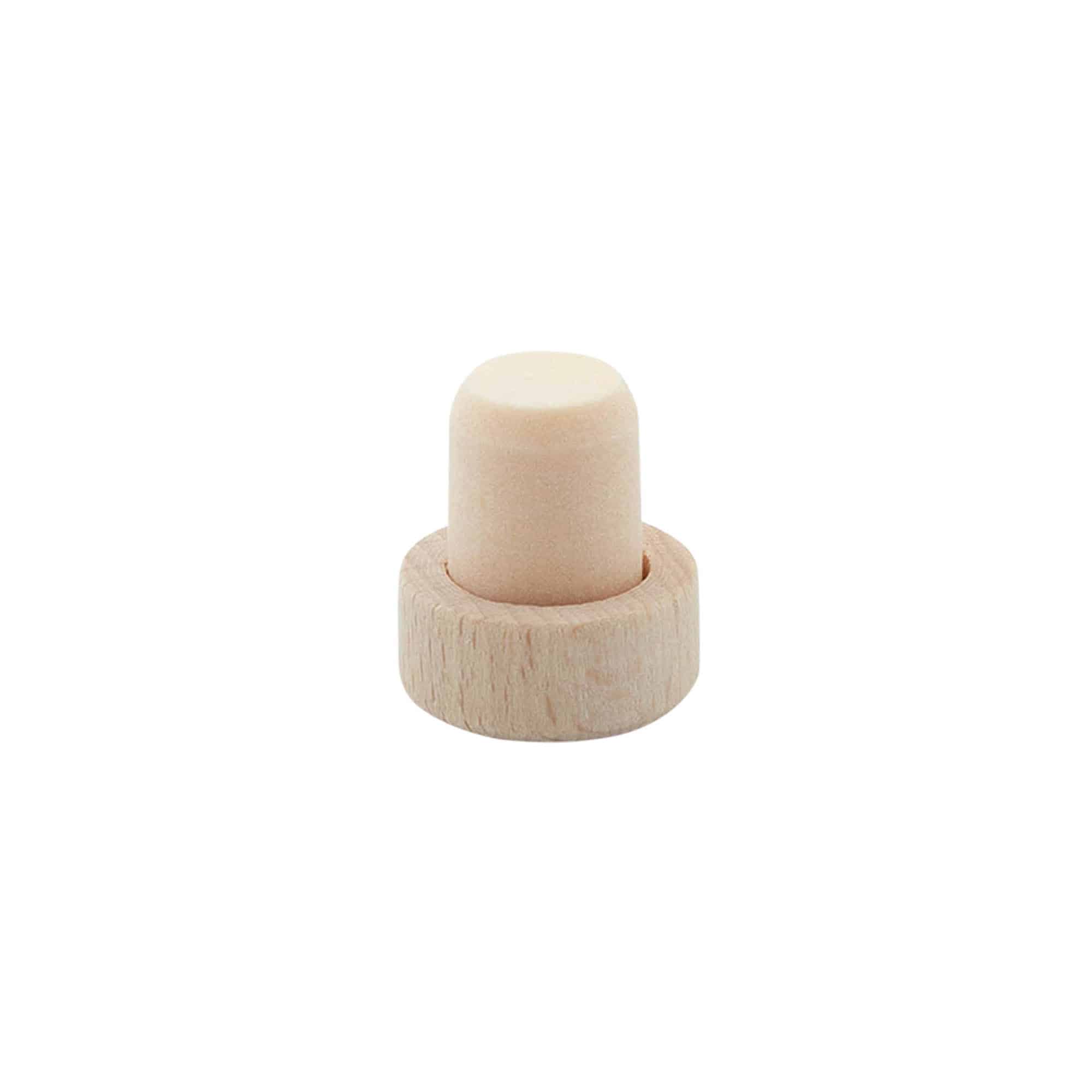 Tappo a manico 14 mm, legno/plastica, per bocca: sughero