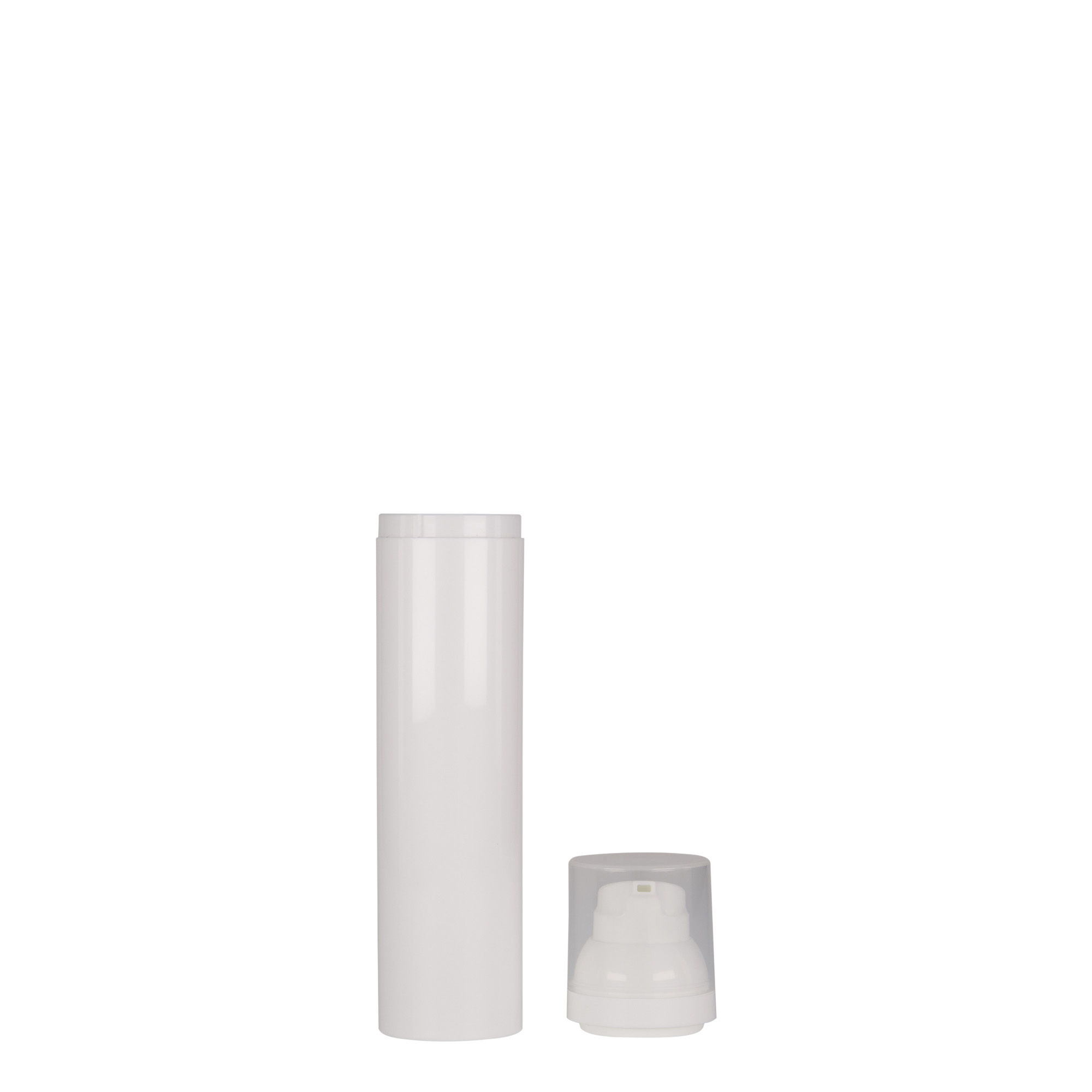 Dispenser Airless 100 ml 'Mezzo', plastica PP, bianco