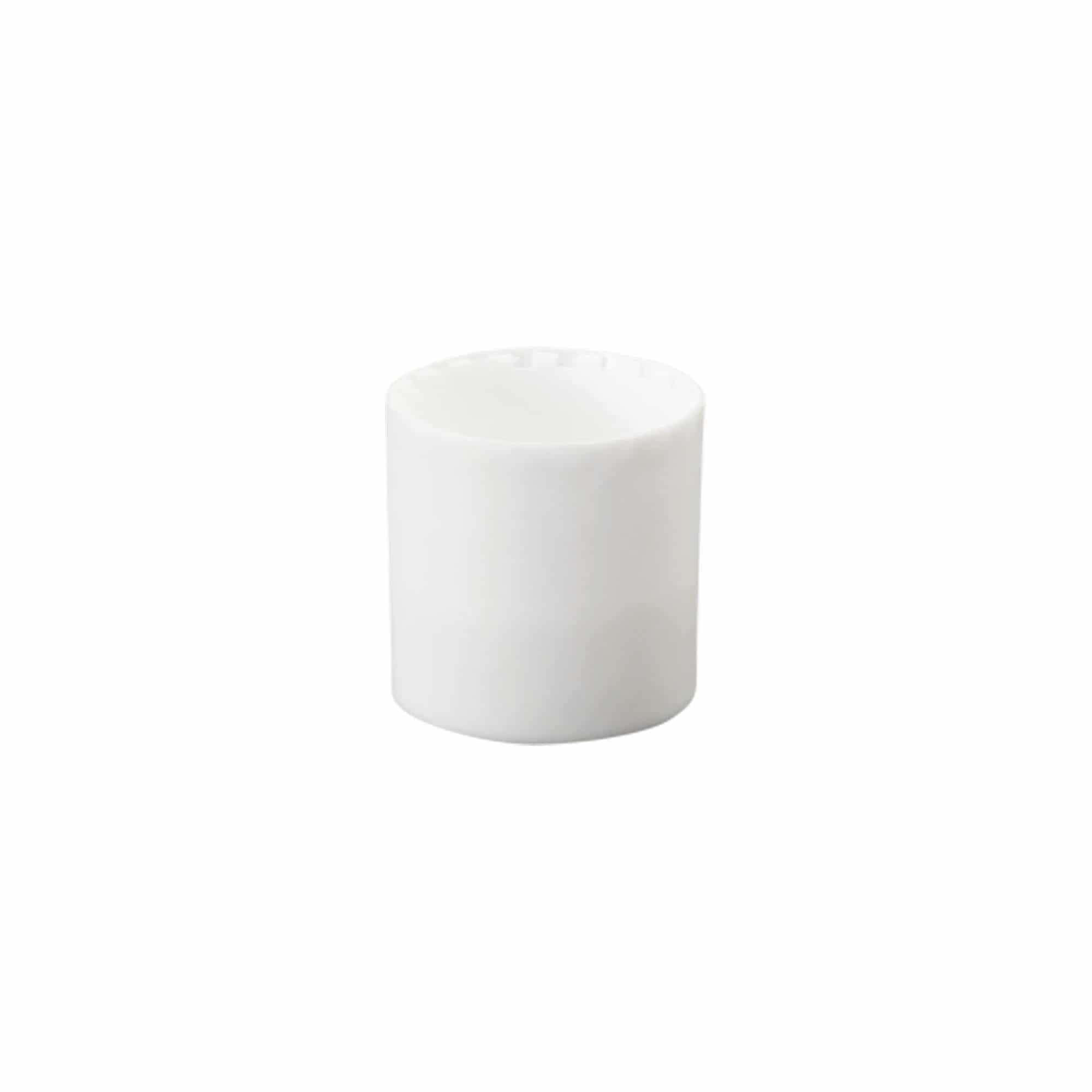 Tappo a vite Disc-Top, plastica PP, bianco, per imboccatura: 24/410