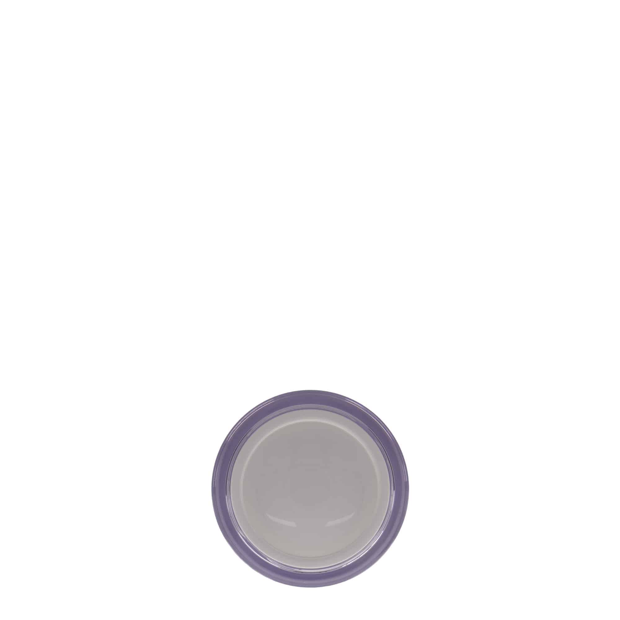 50 ml Contenitore cosmetico, plastica SAN, bianco, imboccatura: a vite