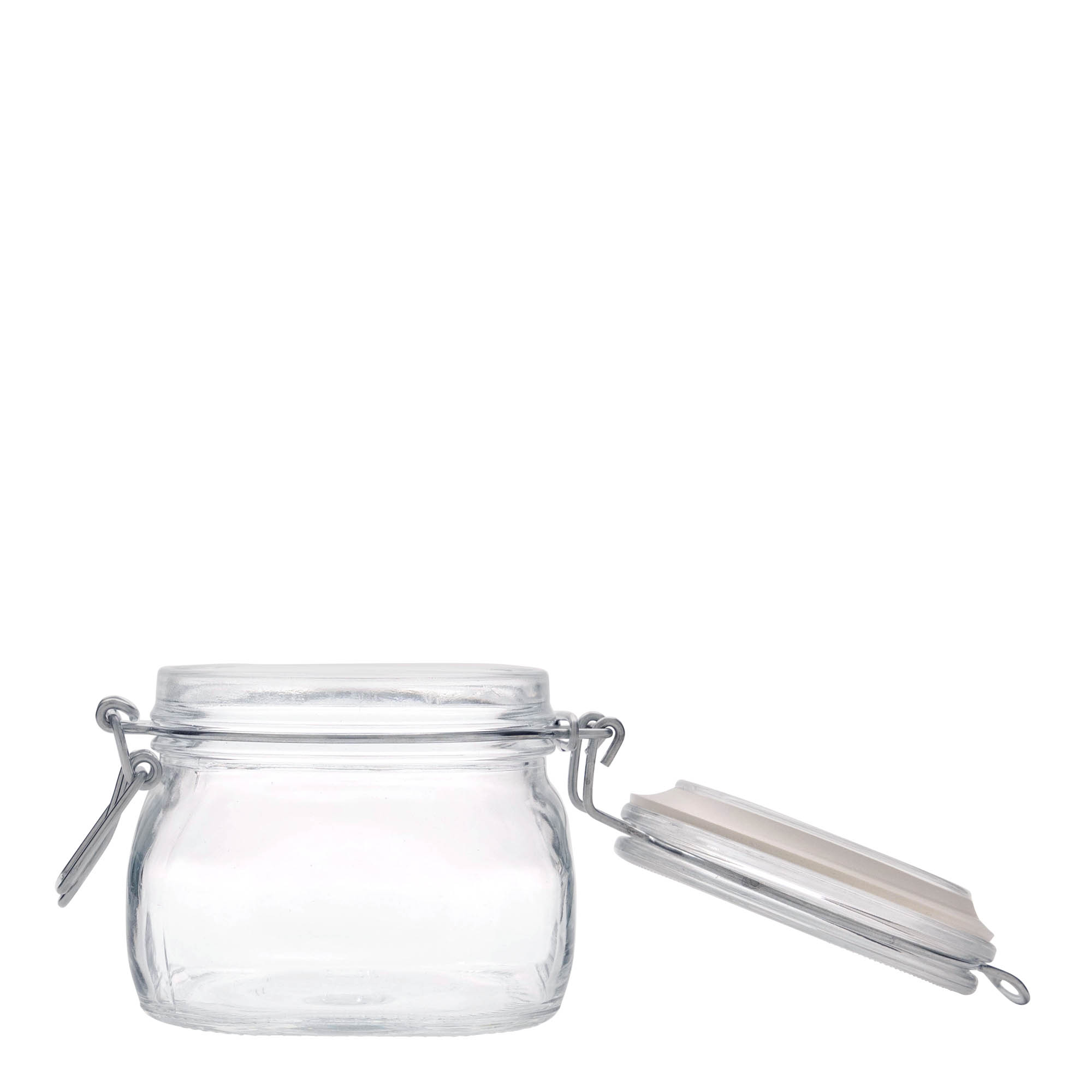 Barattolo con chiusura a filo 'Fido' da 500 ml, quadrato, bocca: chiusura a filo Barattolo con chiusura a filo 'Fido' da 500 ml, quadrato, bocca: chiusura a filo