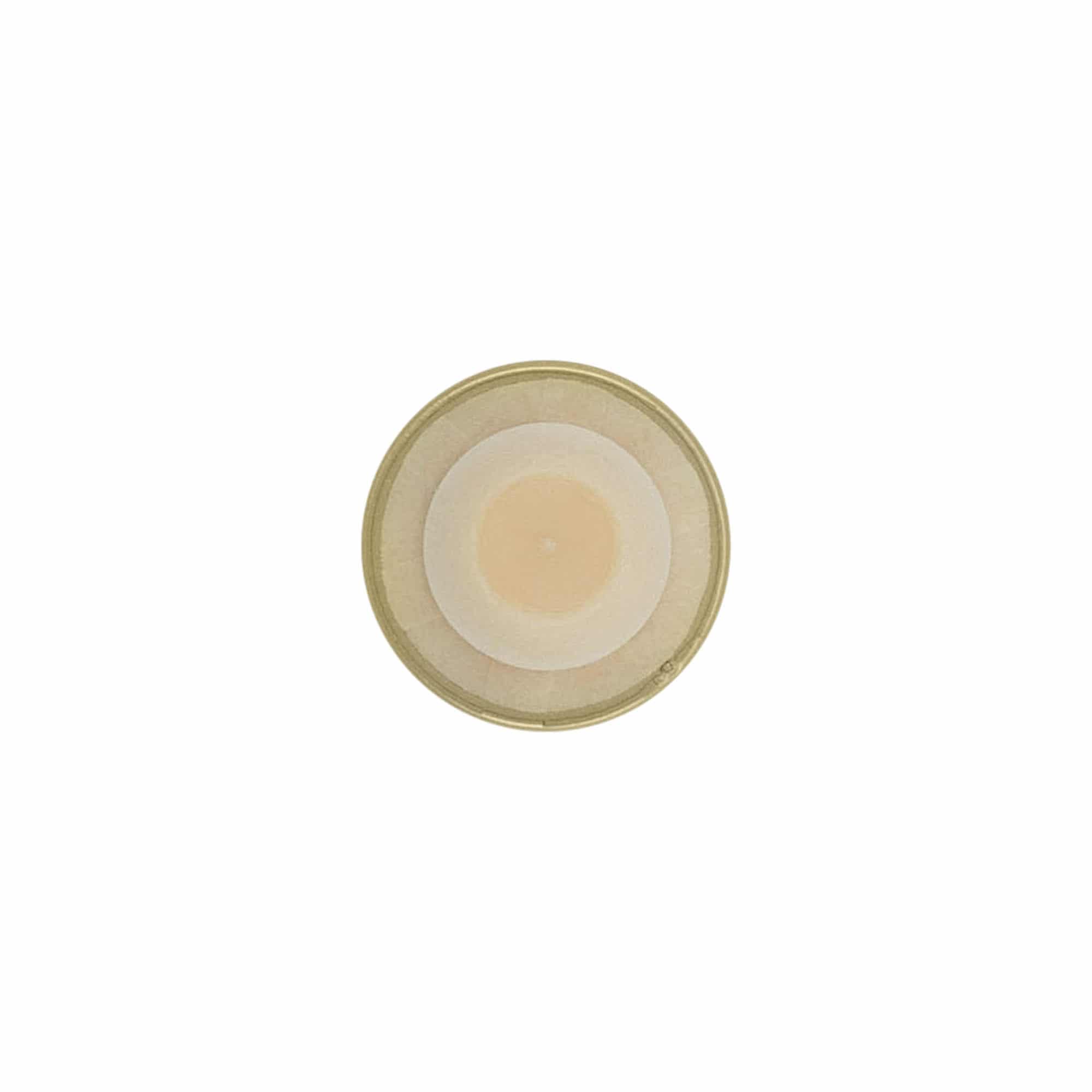 Tappo con impugnatura in sughero 19 mm, plastica, oro, per bocca: sughero