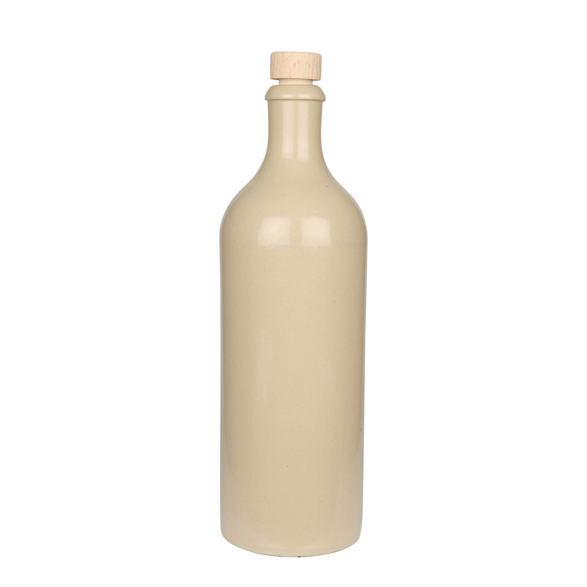 Boccale da 750 ml, gres, beige, bocca: sughero
