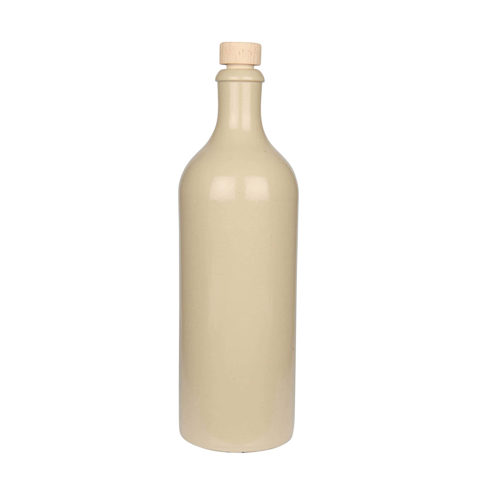 Boccale da 750 ml, gres, beige, bocca: sughero