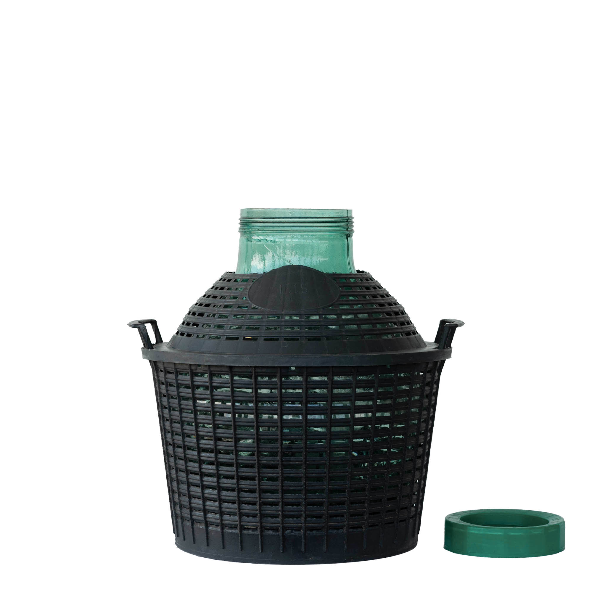 Bombola a pallone da 15 l a bocca larga, vetro, bocca: chiusura a vite Bombola a pallone da 15 l a bocca larga, vetro, bocca: chiusura a vite