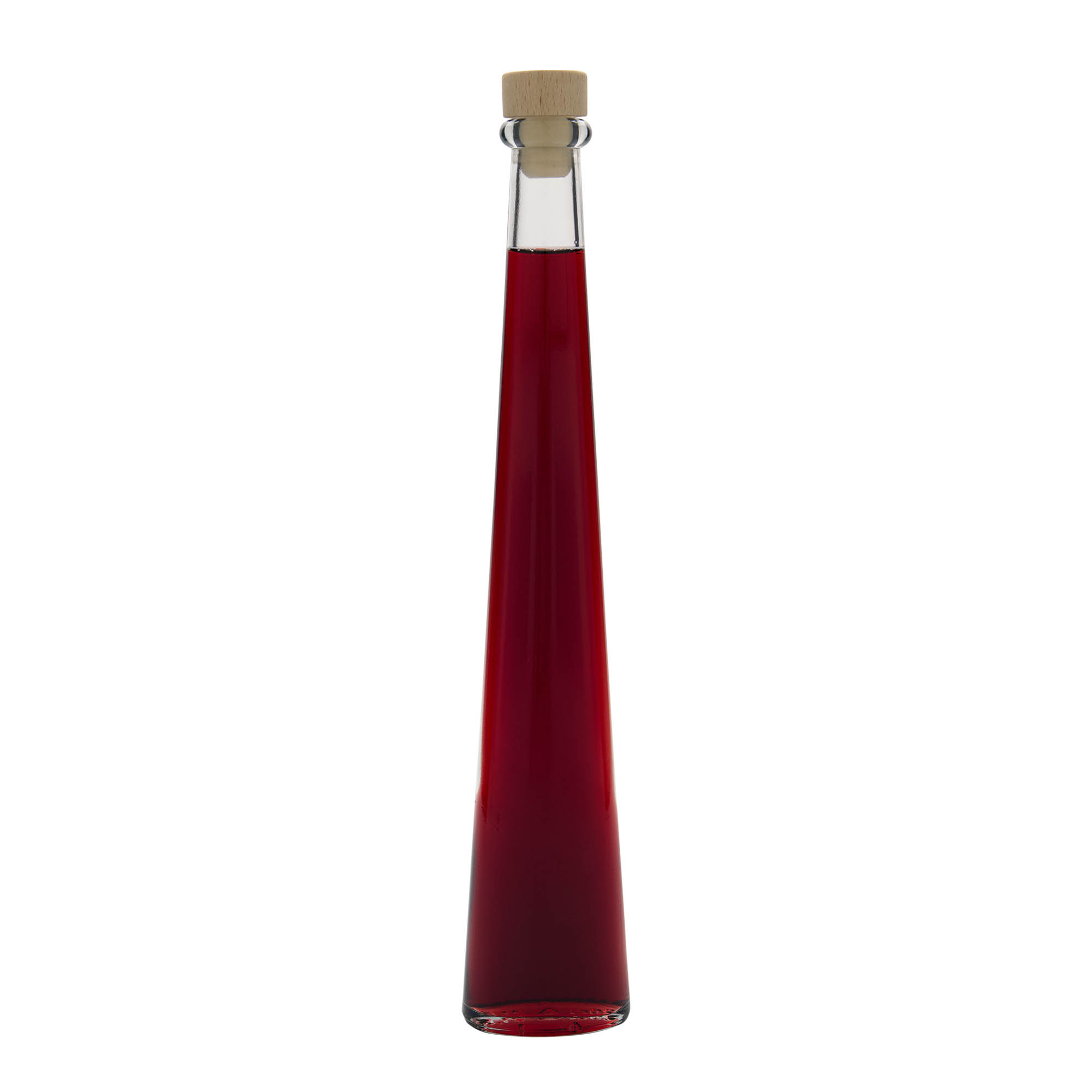 Bottiglia di vetro da 200 ml 'Dama Ovale', ovale, bocca: sughero Bottiglia di vetro da 200 ml 'Dama Ovale', ovale, bocca: sughero
