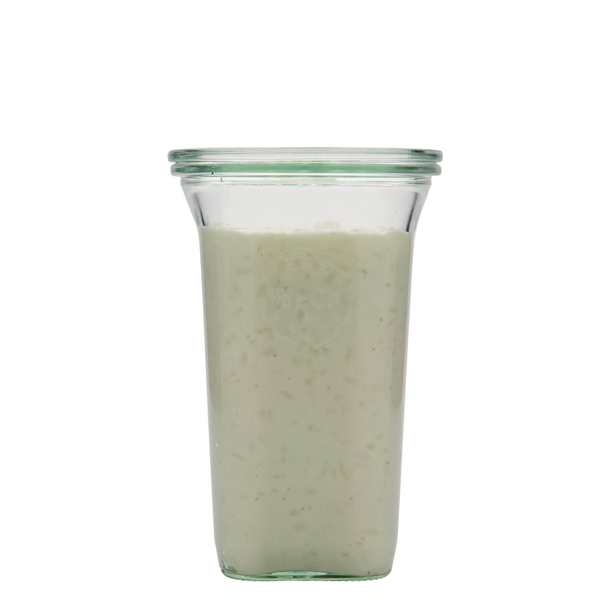 795 ml WECK-Quadroglas, quadrato, bocca: bordo tondo