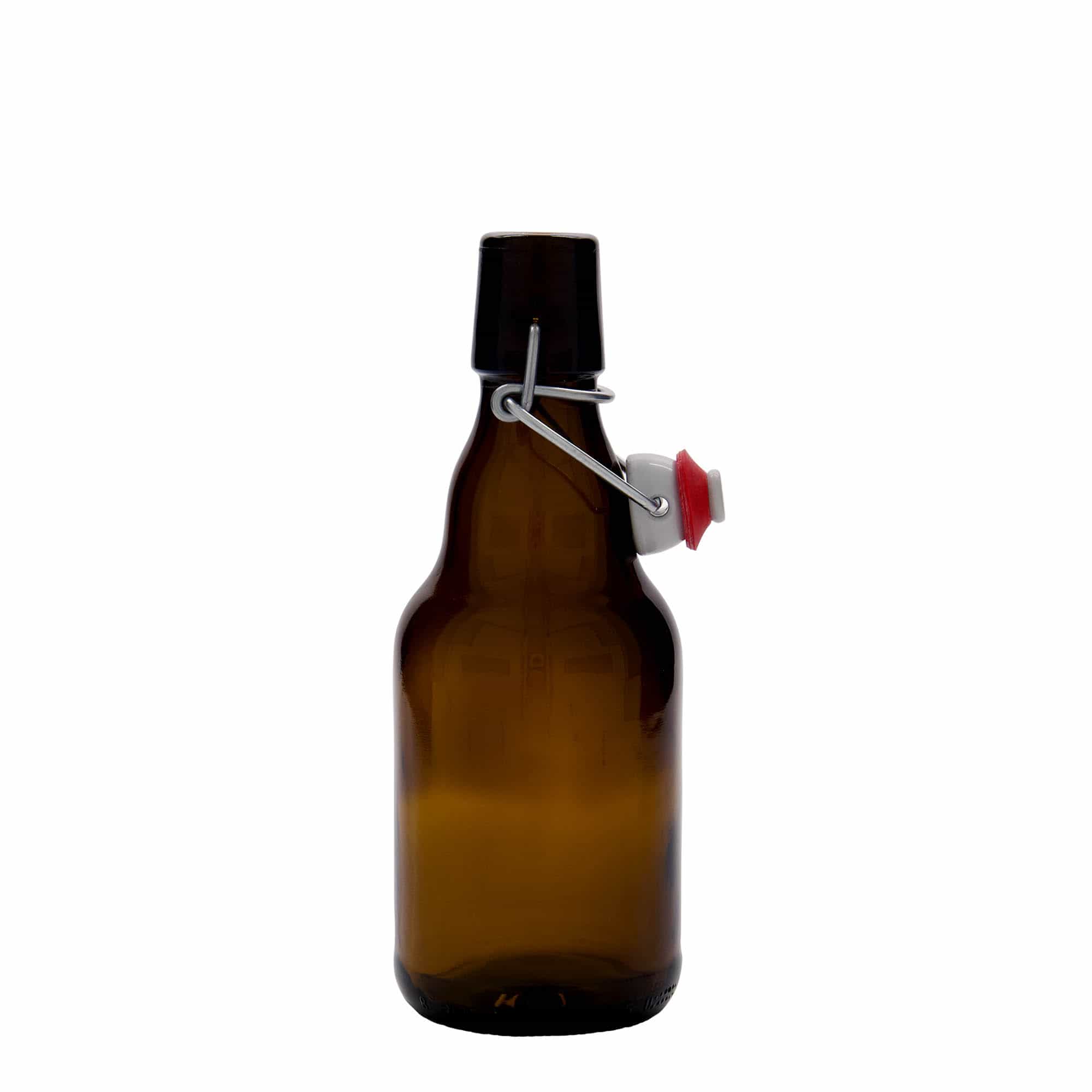 Bottiglia di birra da 330 ml 'Steinie', vetro, marrone, bocca: chiusura a leva