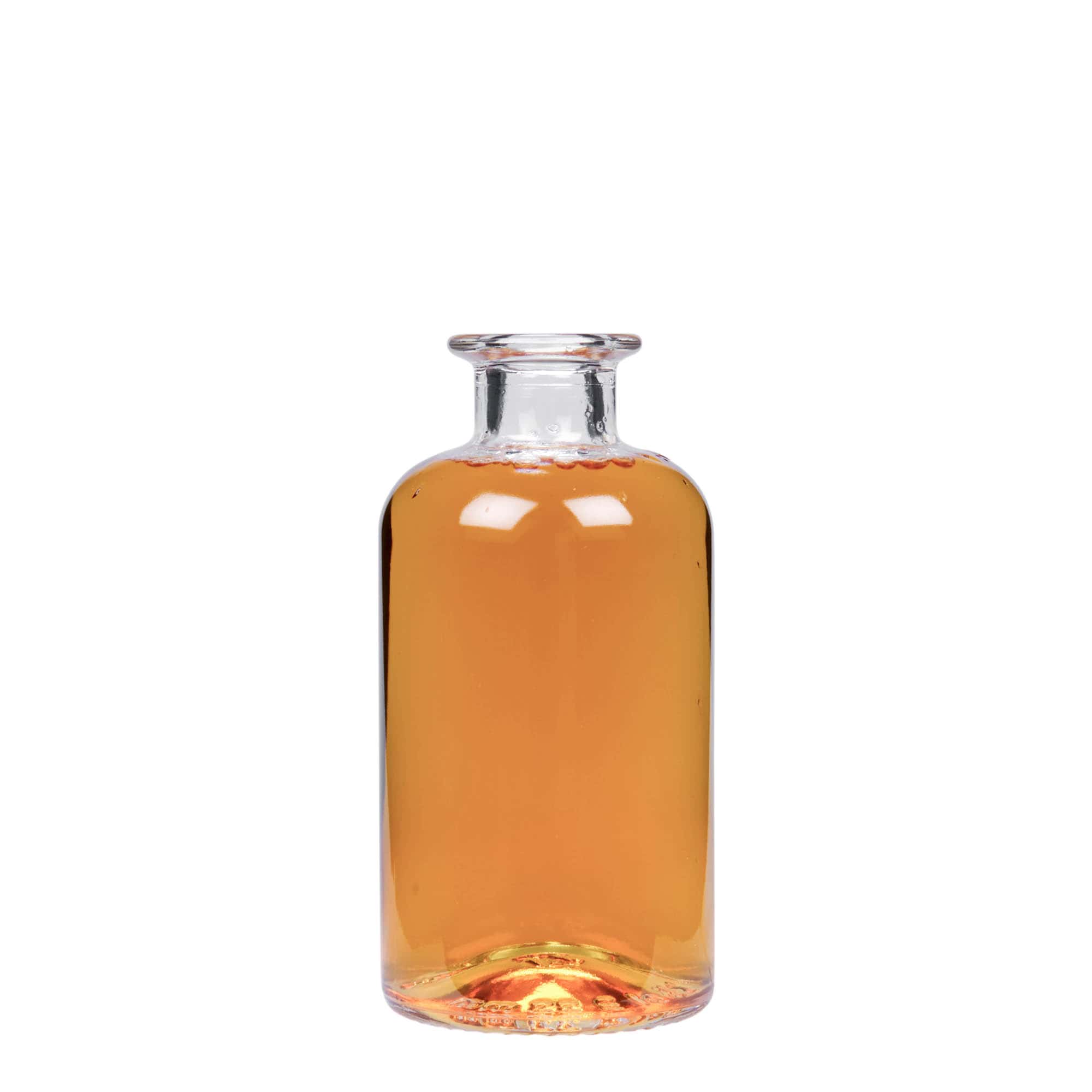 Bottiglia di vetro da 250 ml da farmacista, bocca: sughero Bottiglia di vetro da 250 ml da farmacista, bocca: sughero