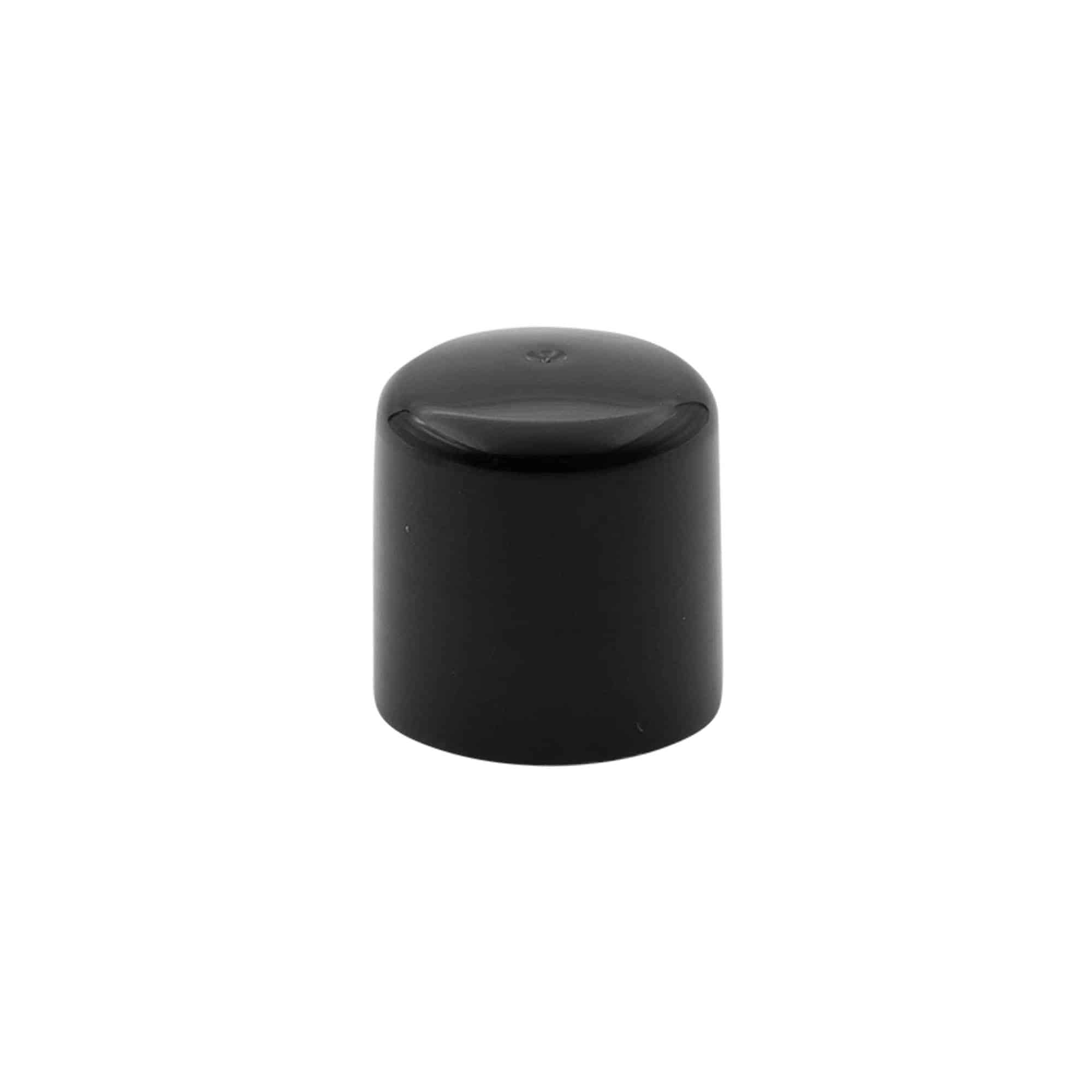 Tappo a vite con inserto riduttore dell'orifizio, plastica PP, nero, per imboccatura: 24/410 Tappo a vite con inserto riduttore dell'orifizio, plastica PP, nero, per imboccatura: 24/410