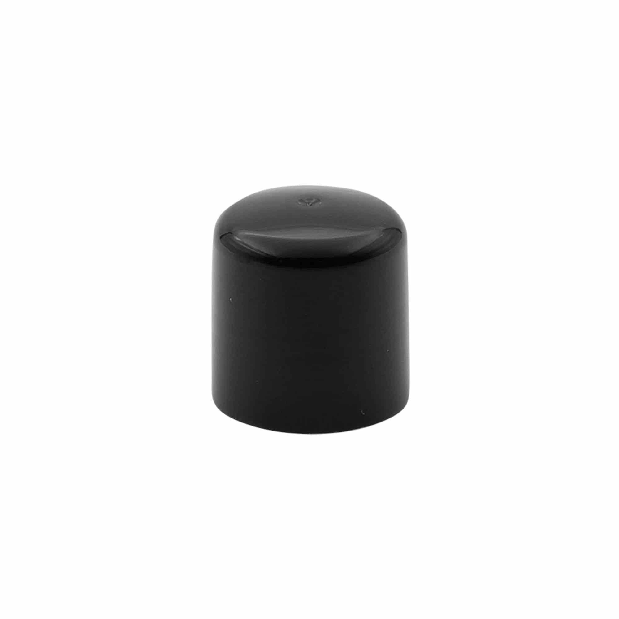 Chiusura a vite con inserto per siringa, plastica PP, nero, per bocca: 24/410